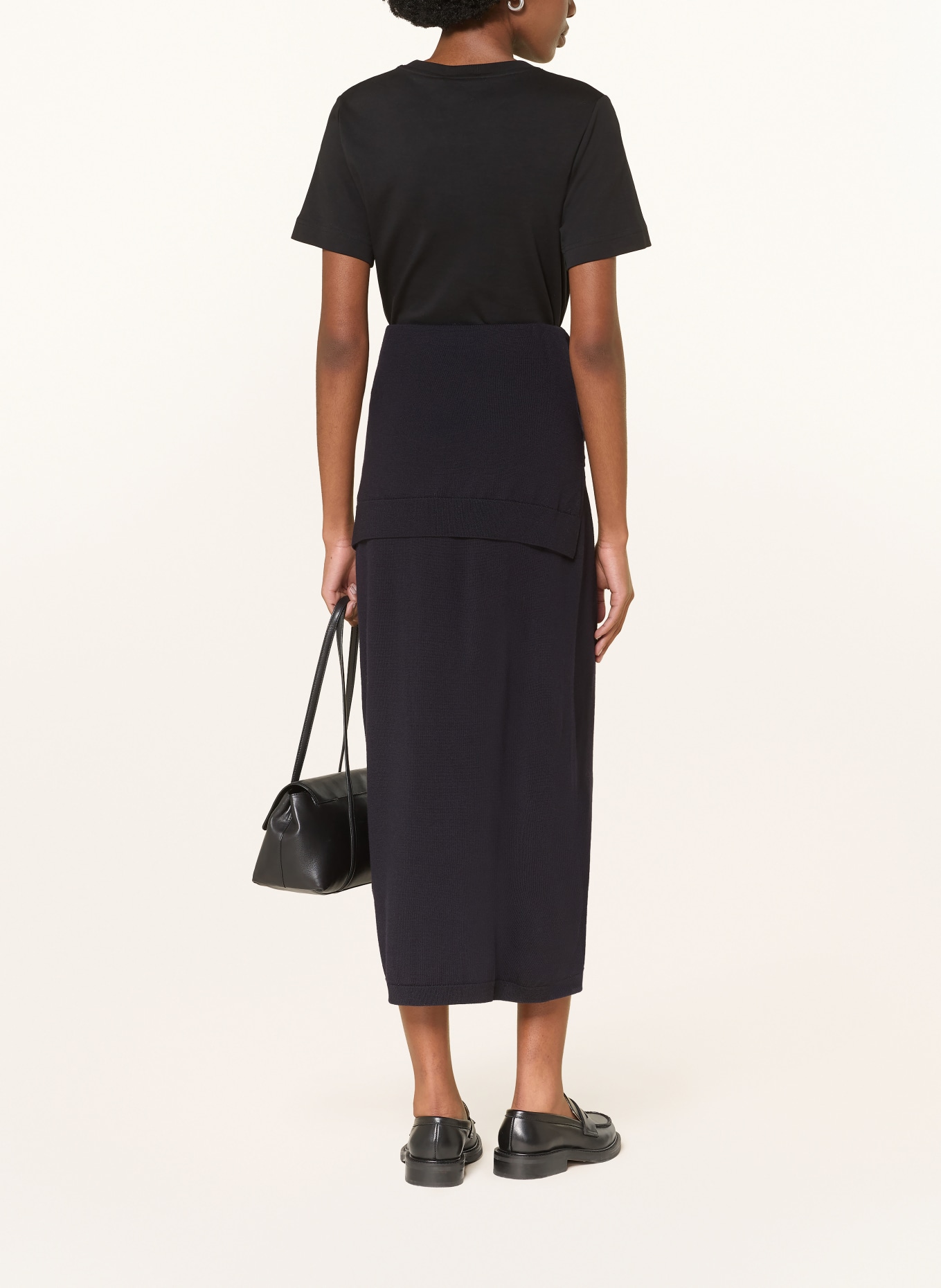 COS jupe en tricot: BLEU FONCÉ