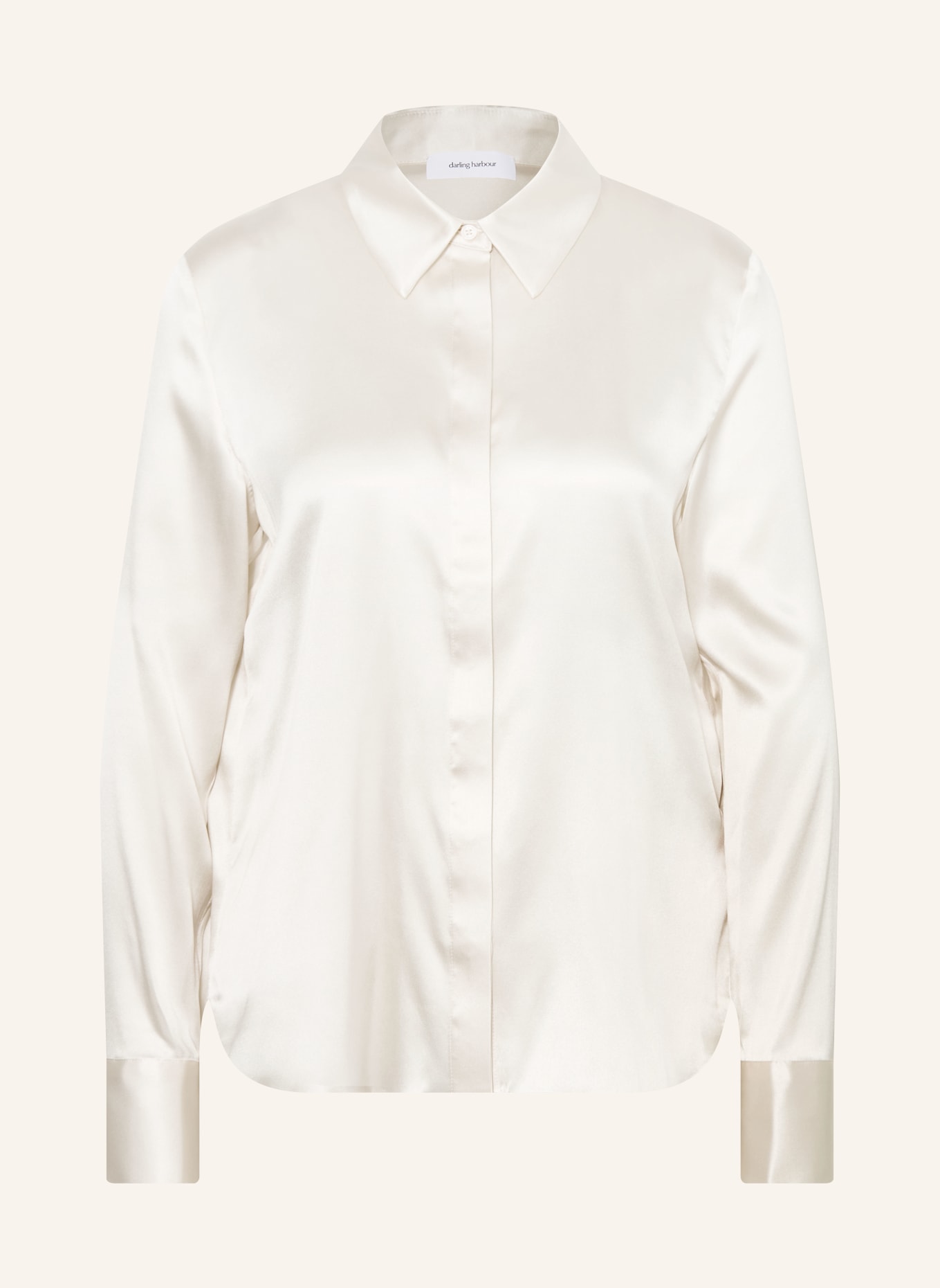 darling harbour Bluzka koszulowa z jedwabiu: CHAMPAGNER