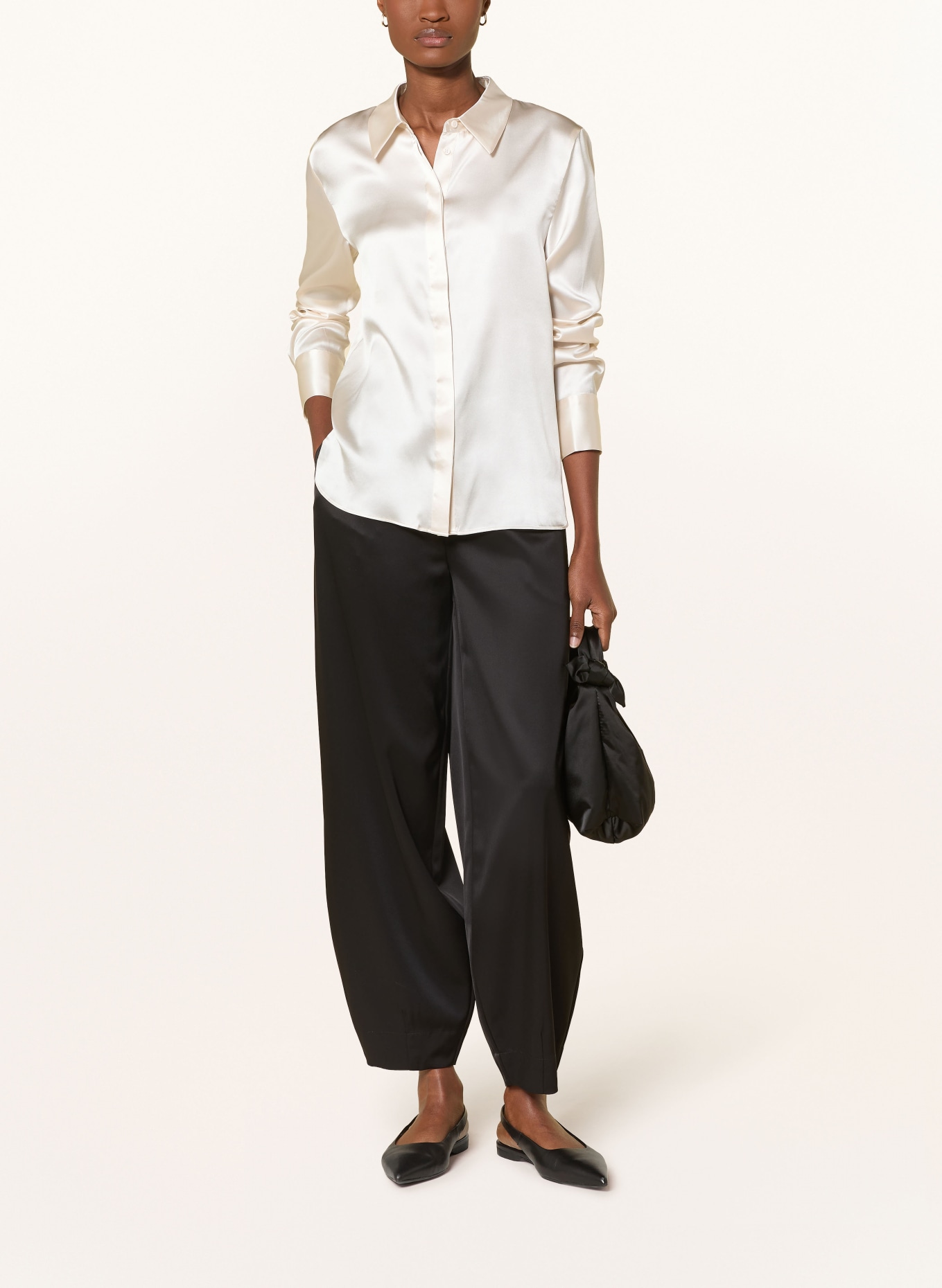 darling harbour Bluzka koszulowa z jedwabiu: CHAMPAGNER