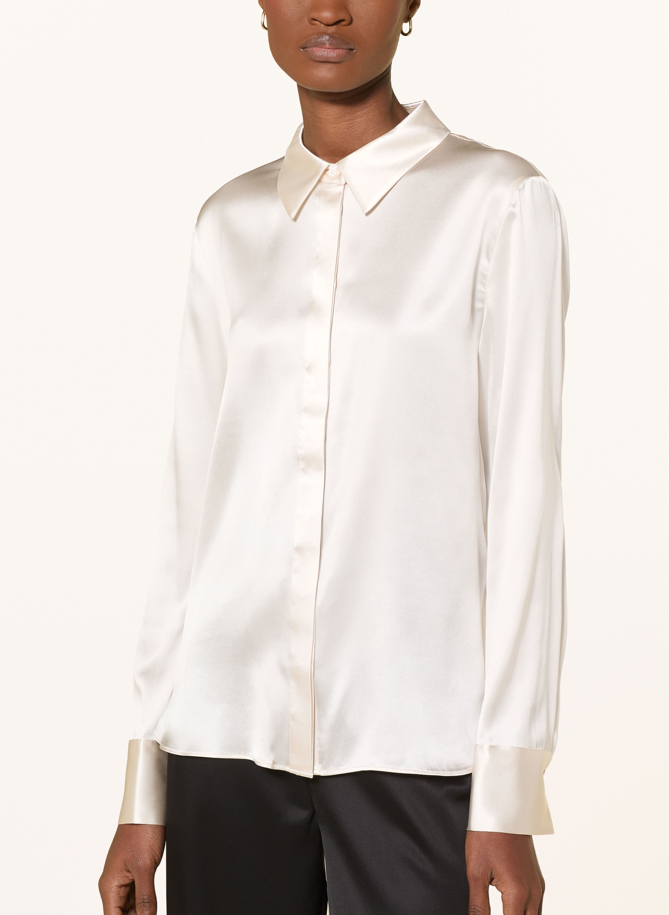 darling harbour Bluzka koszulowa z jedwabiu: CHAMPAGNER