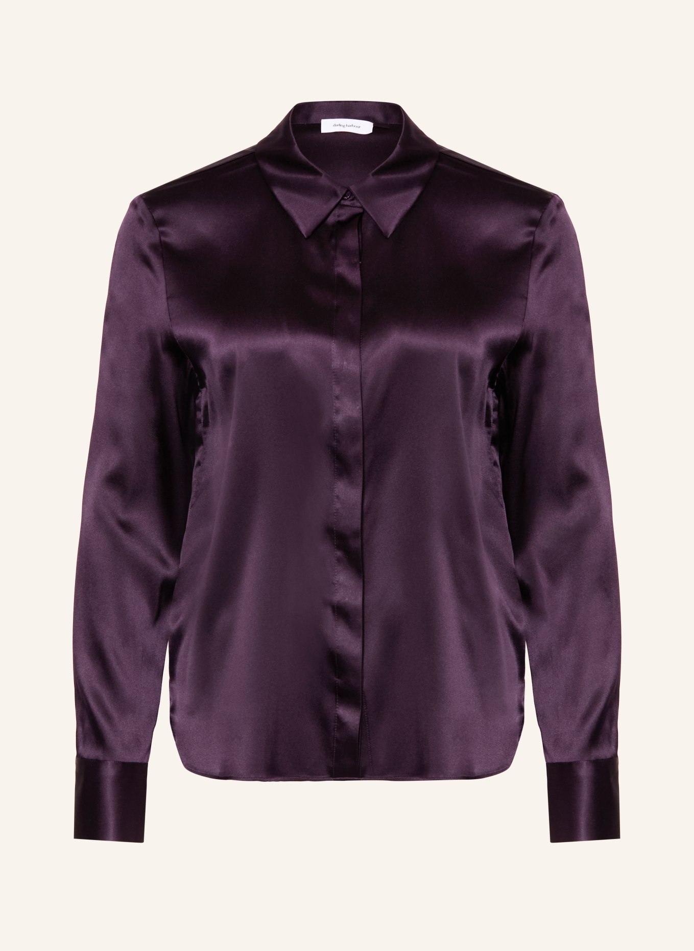 darling harbour Bluzka koszulowa z jedwabiu: BLUEBERRY