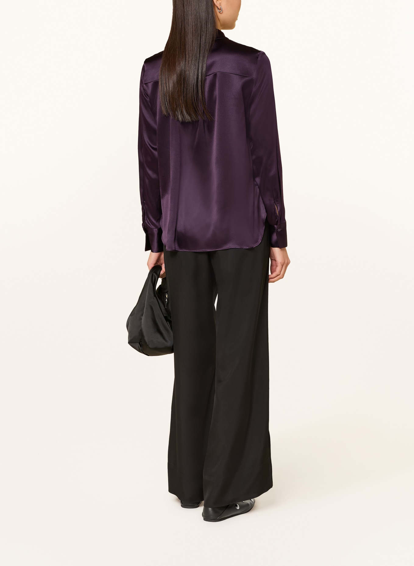 darling harbour Bluzka koszulowa z jedwabiu: BLUEBERRY