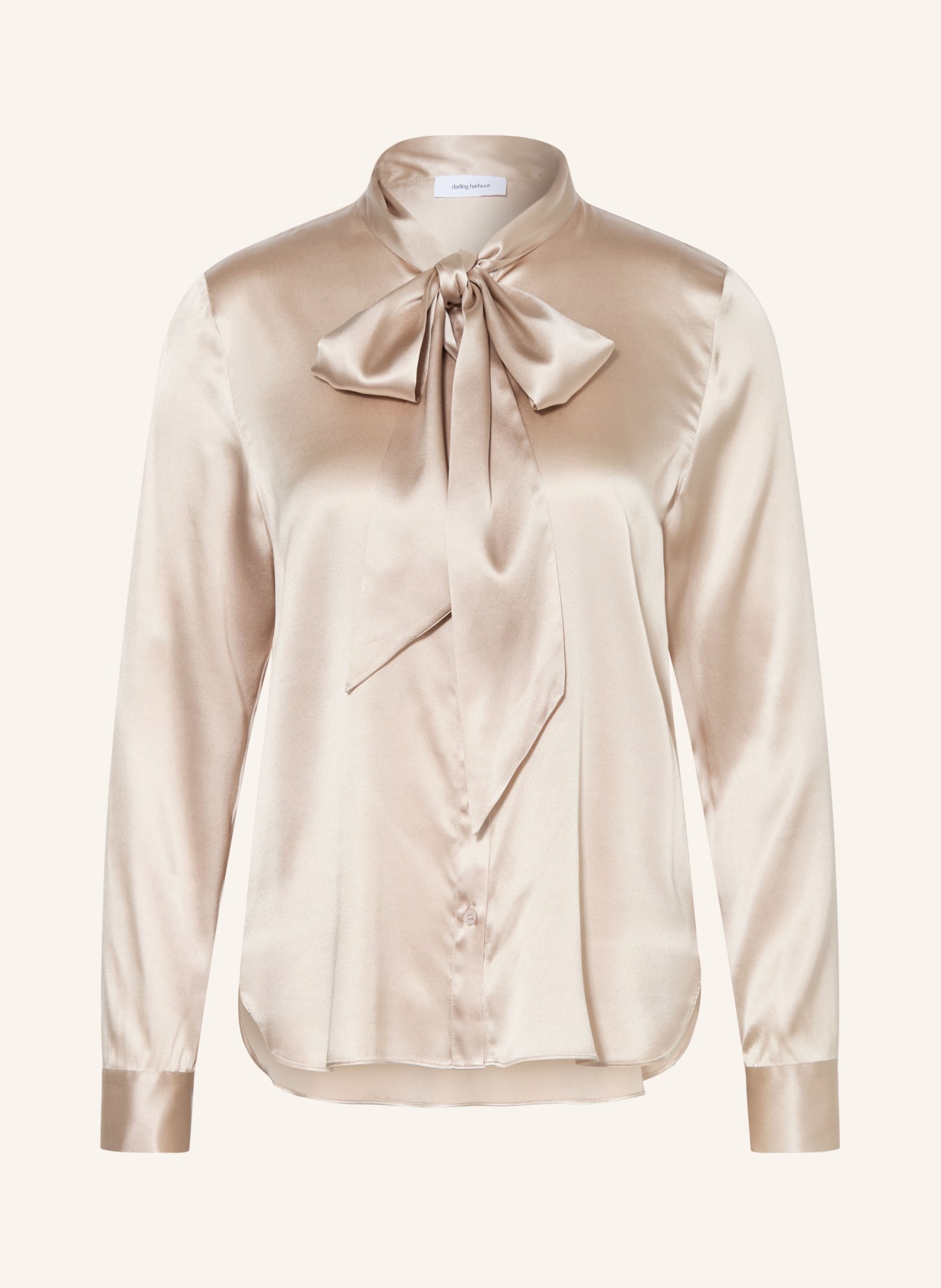 darling harbour Schluppenbluse aus Seide: STONE