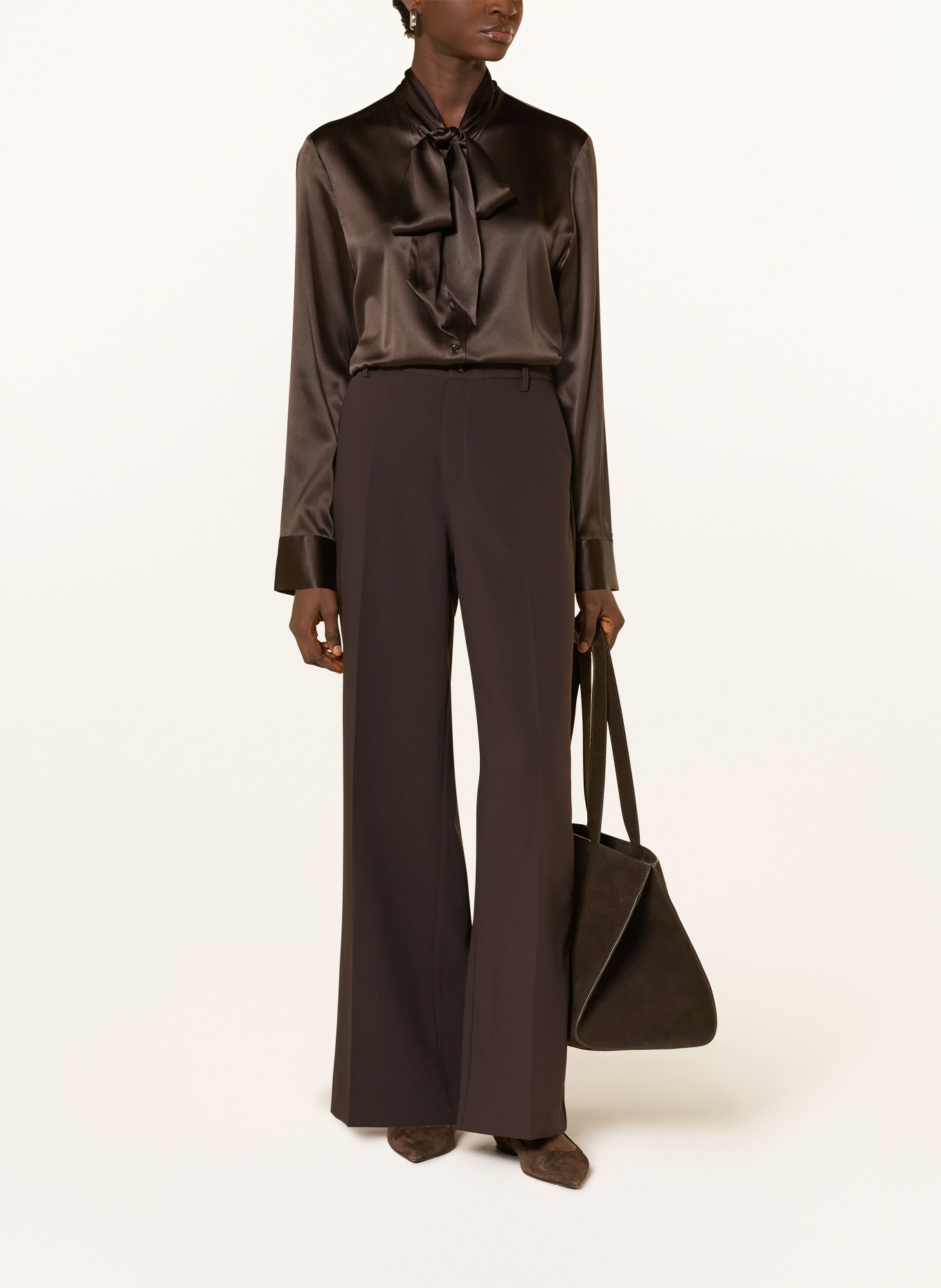 darling harbour Schluppenbluse aus Seide: ESPRESSO