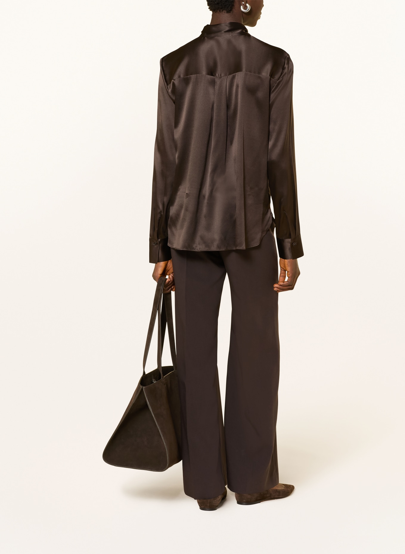 darling harbour Schluppenbluse aus Seide: ESPRESSO