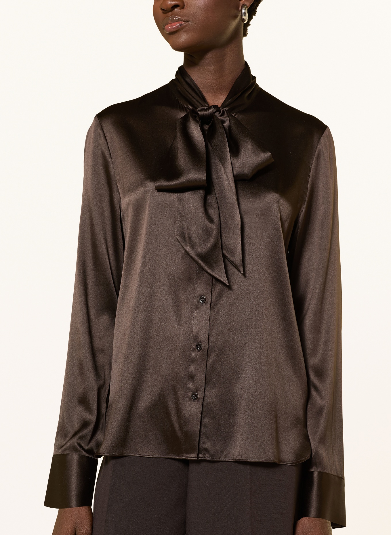 darling harbour Schluppenbluse aus Seide: ESPRESSO