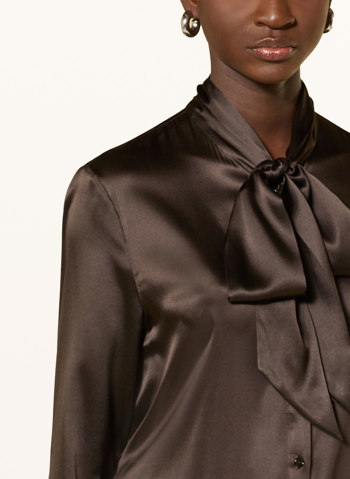 darling harbour Schluppenbluse aus Seide: ESPRESSO