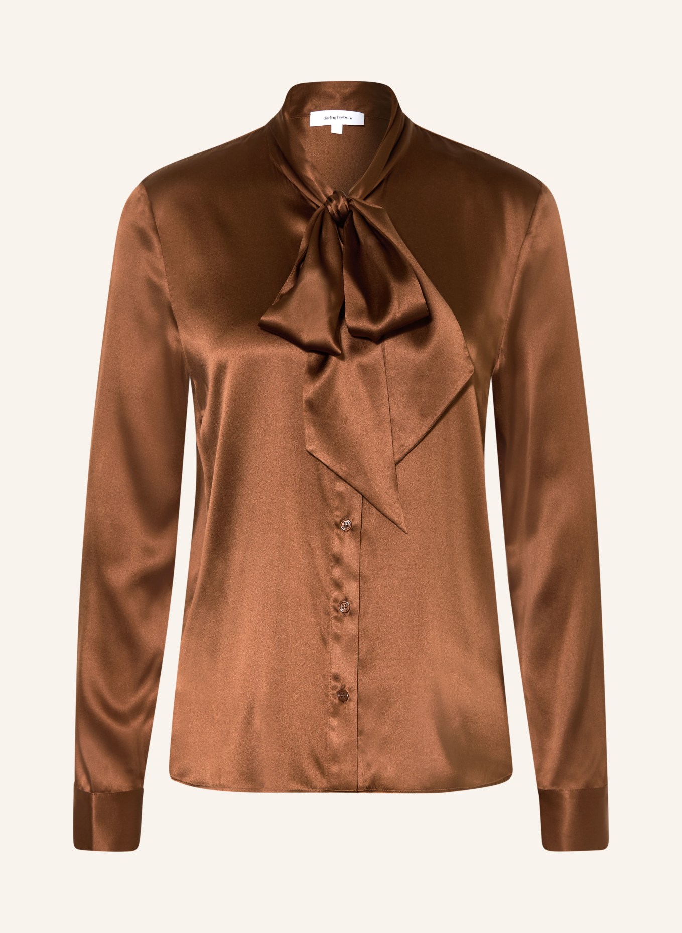 darling harbour Schluppenbluse aus Seide: NOUGAT