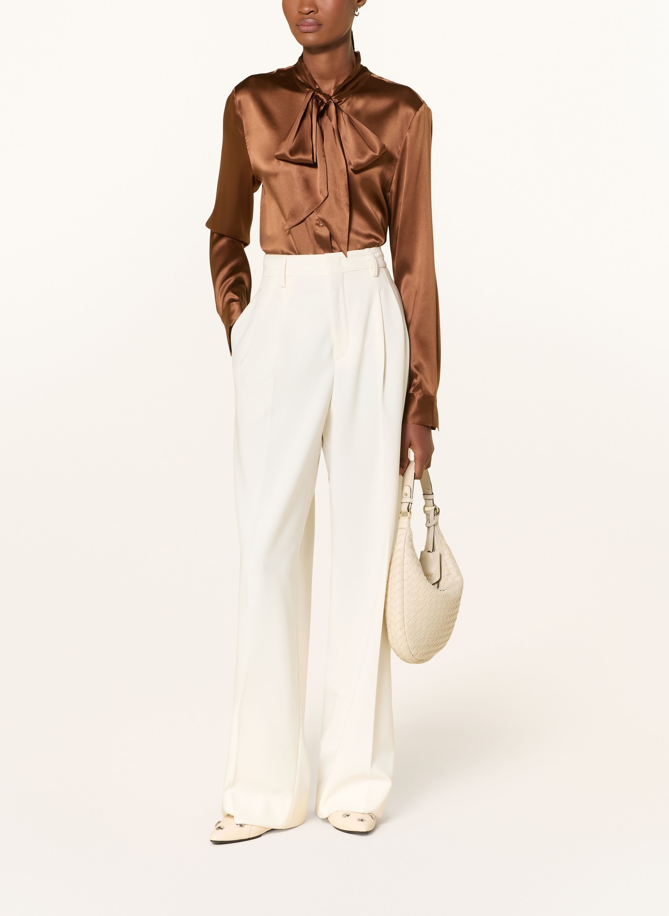 darling harbour Schluppenbluse aus Seide: NOUGAT