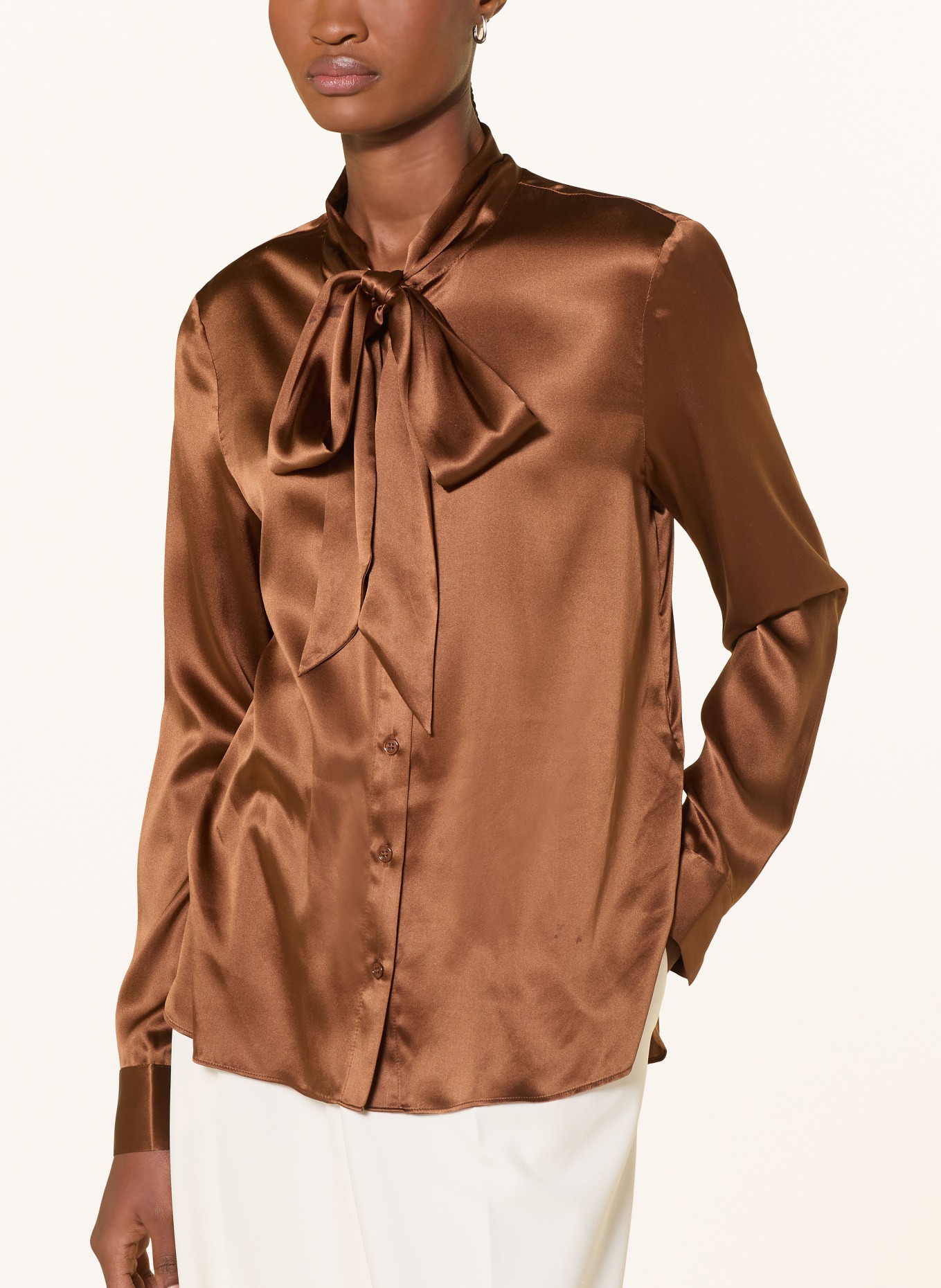 darling harbour Schluppenbluse aus Seide: NOUGAT