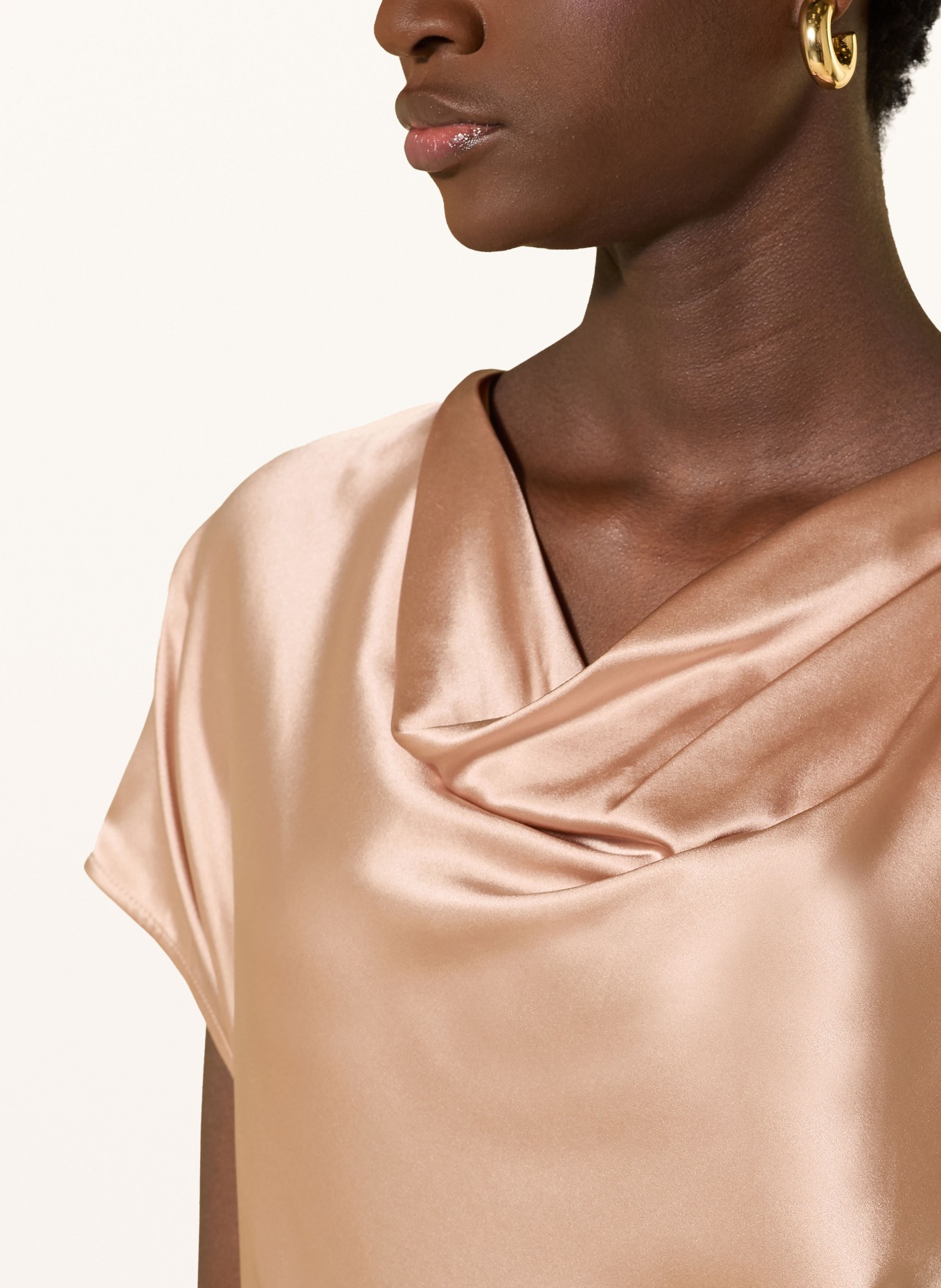 darling harbour Blusenshirt aus Seide: CAMEL