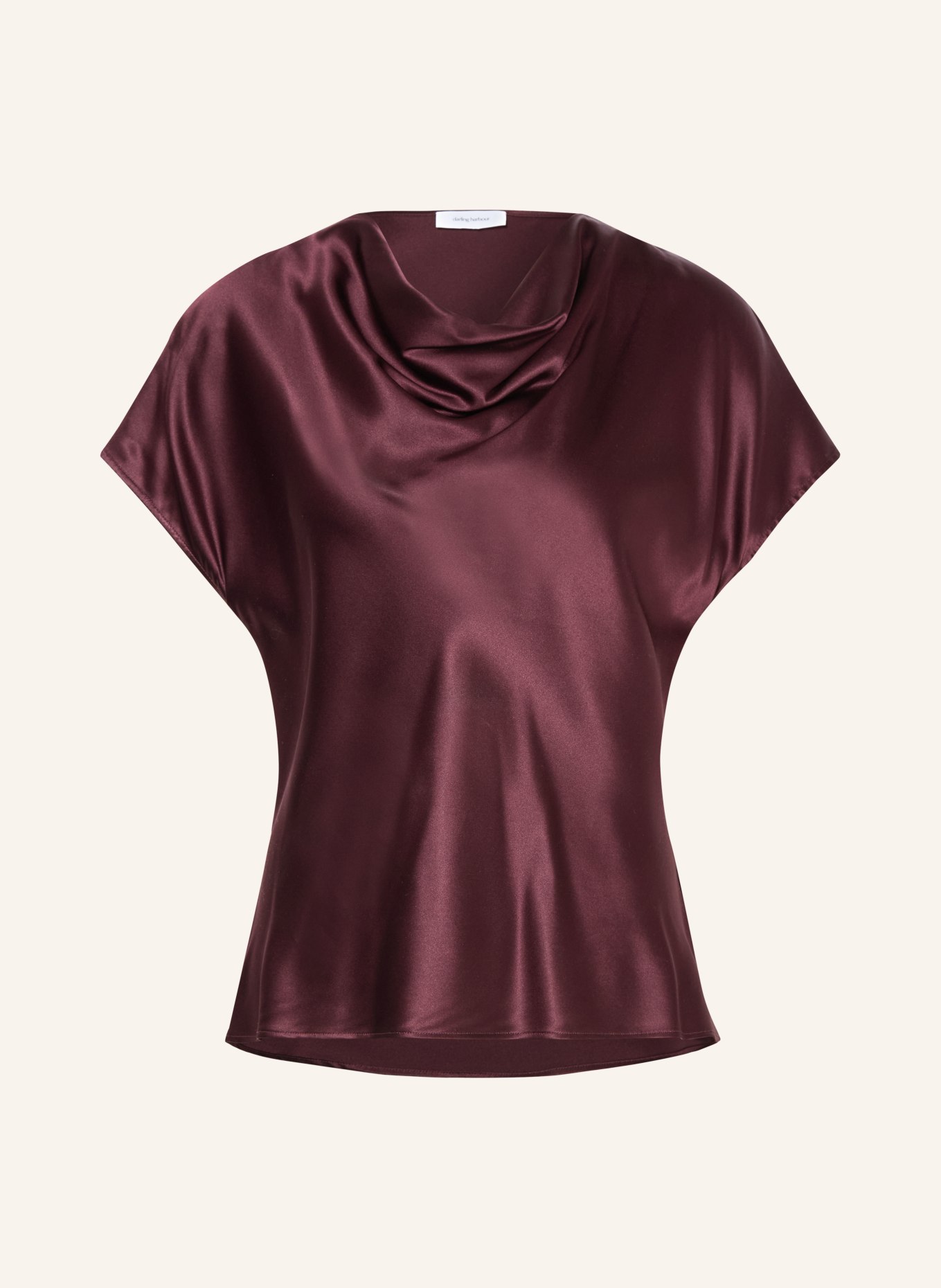 darling harbour Bluzka z jedwabiu: deep merlot