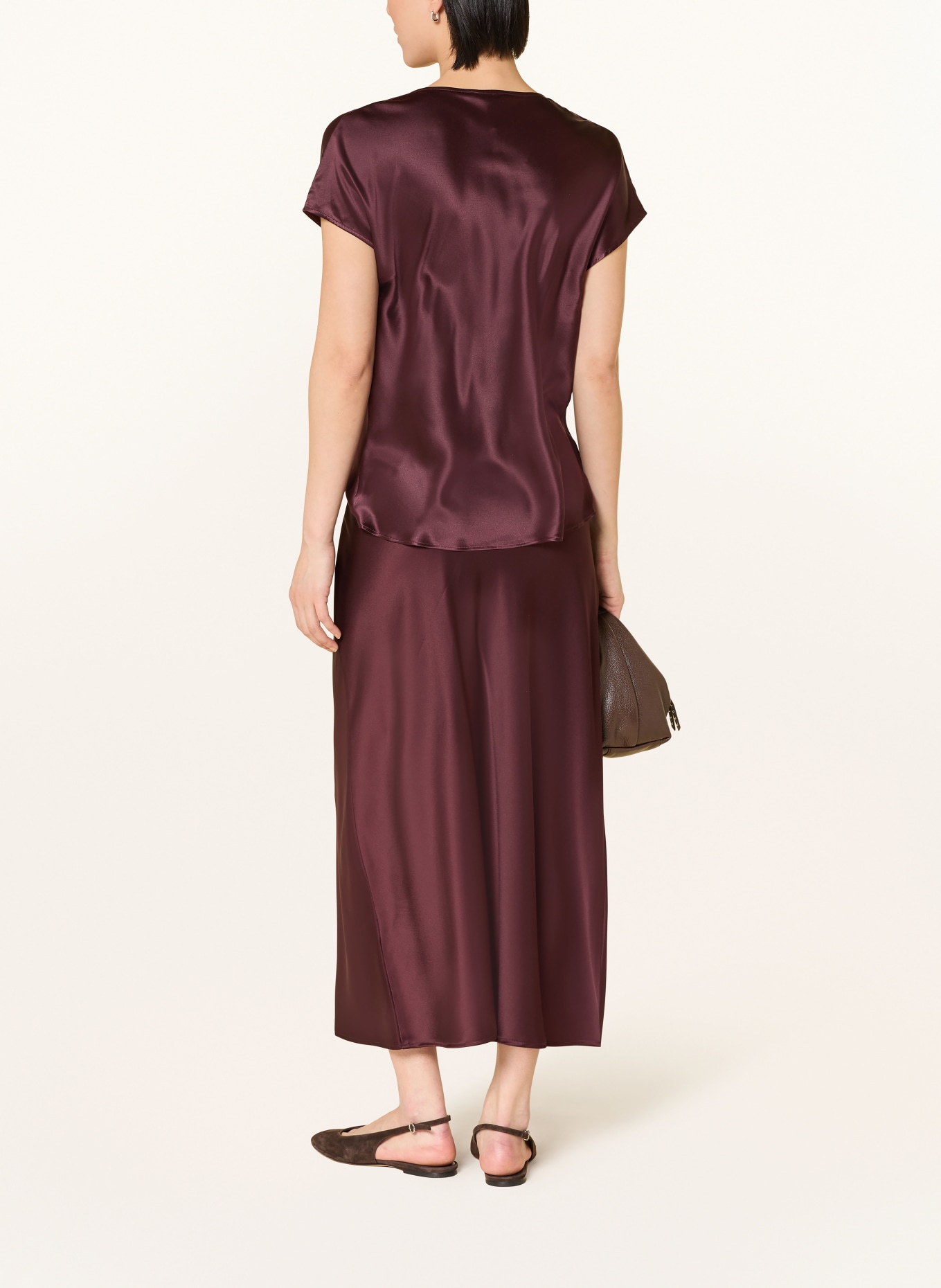 darling harbour Bluzka z jedwabiu: deep merlot