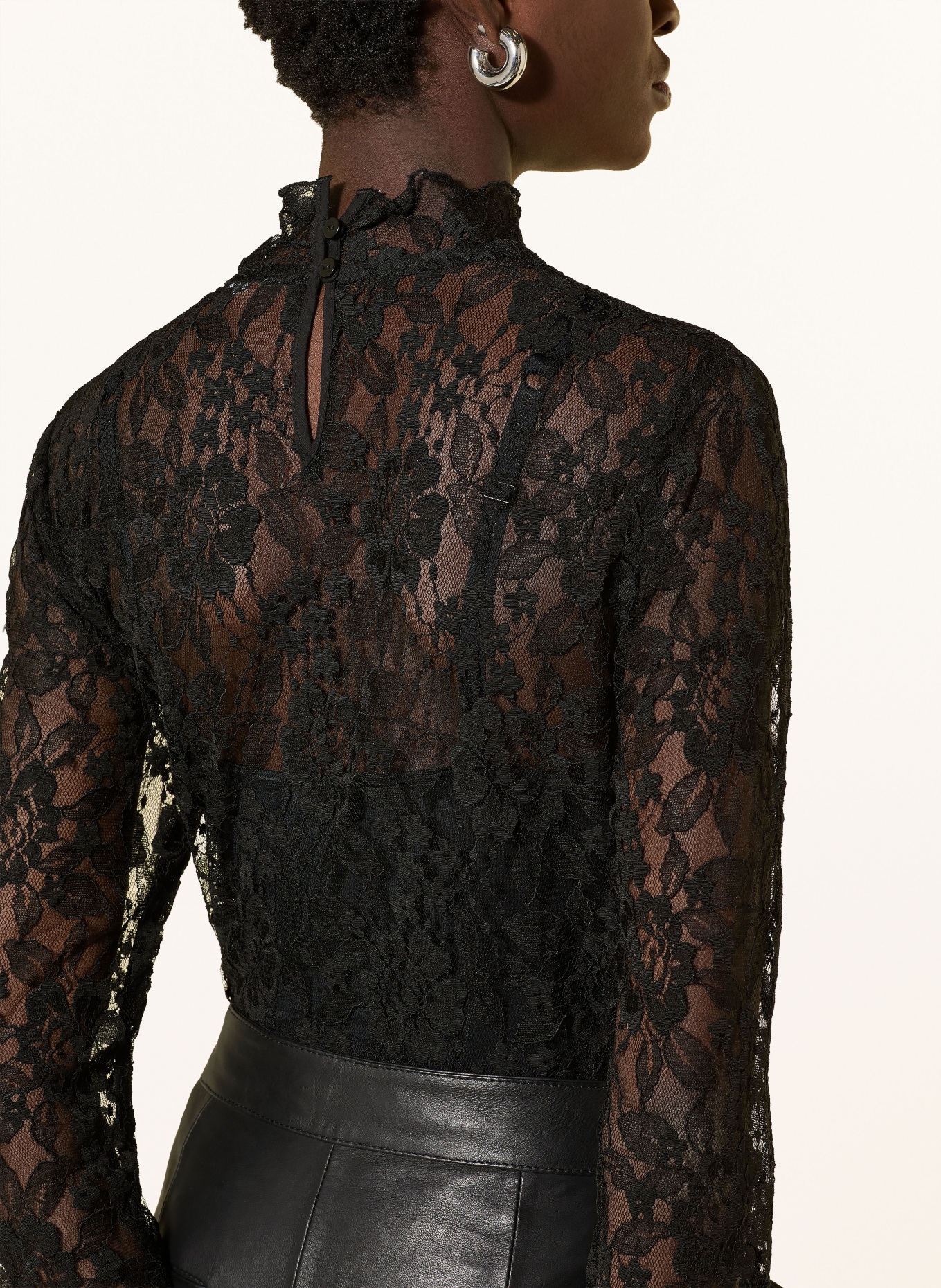 darling harbour Krajková halenka: BLACK