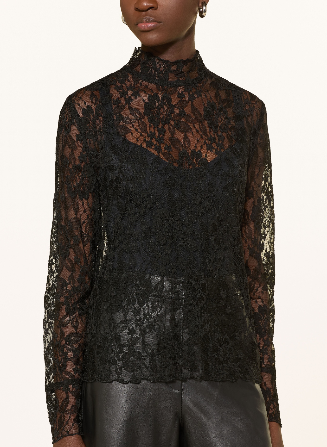 darling harbour Krajková halenka: BLACK