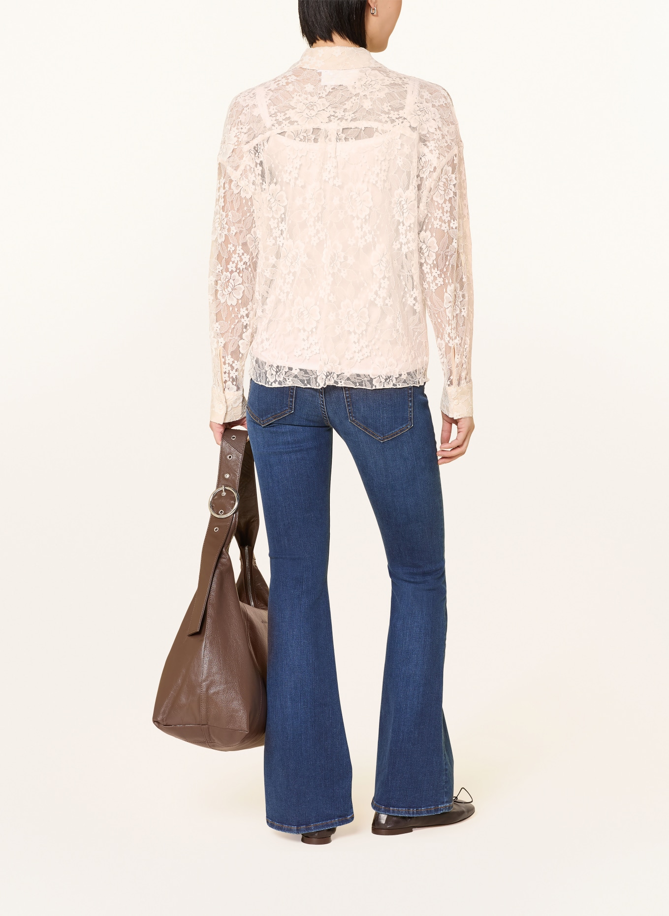 darling harbour Hemdbluse aus Spitze: CHAMPAGNER