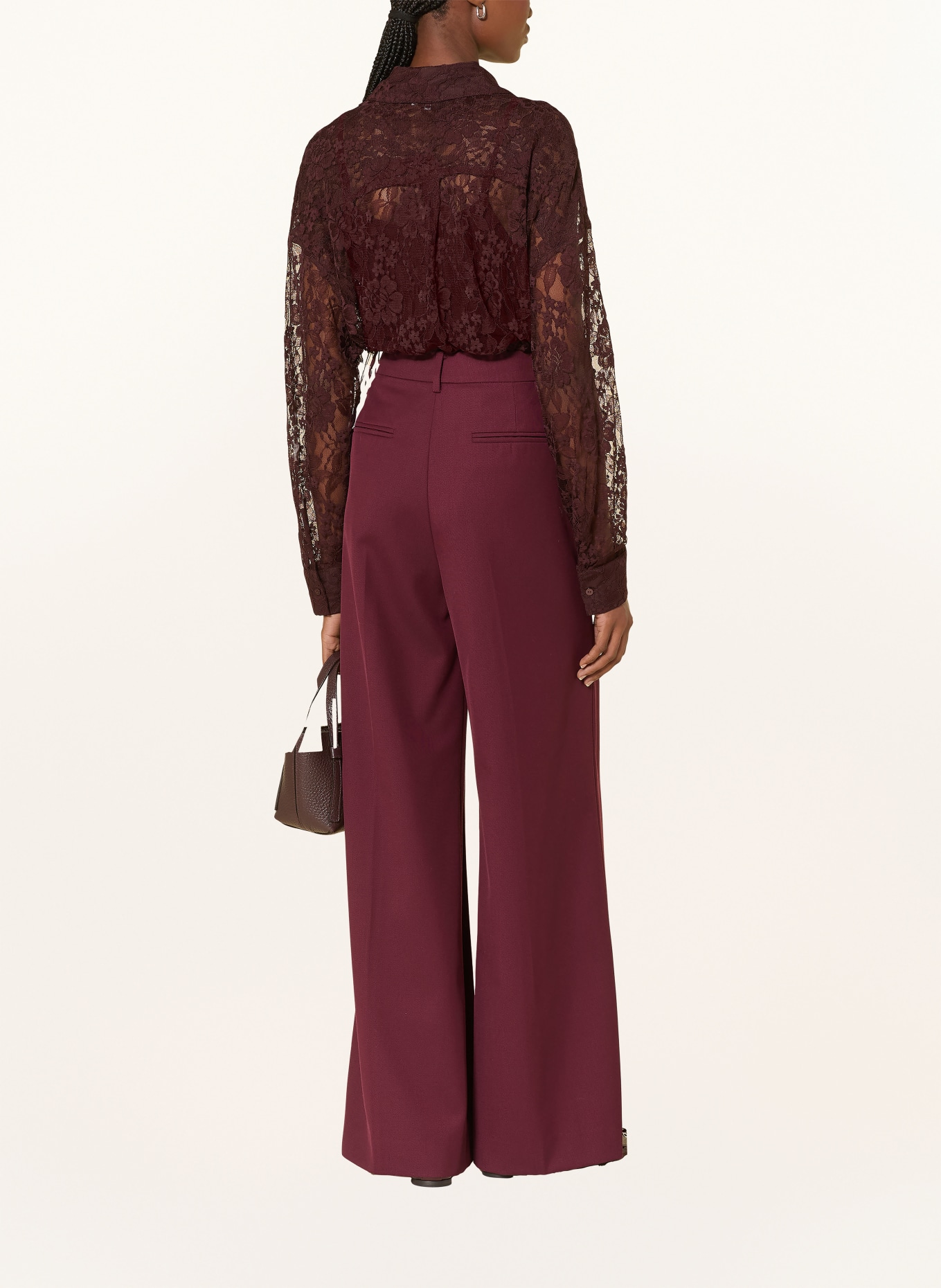 darling harbour Hemdbluse aus Spitze: deep merlot