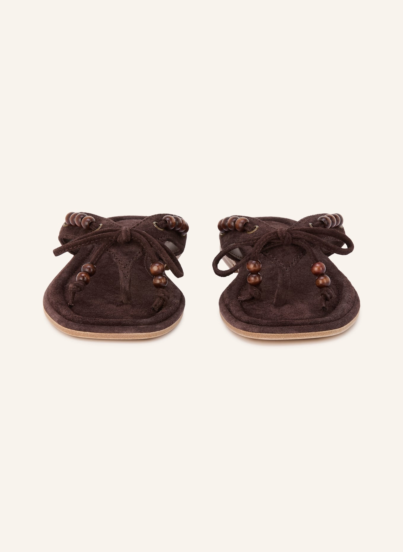 KENNEL & SCHMENGER Vingertussenhouders LYA met sierparels: MARRON FONCÉ