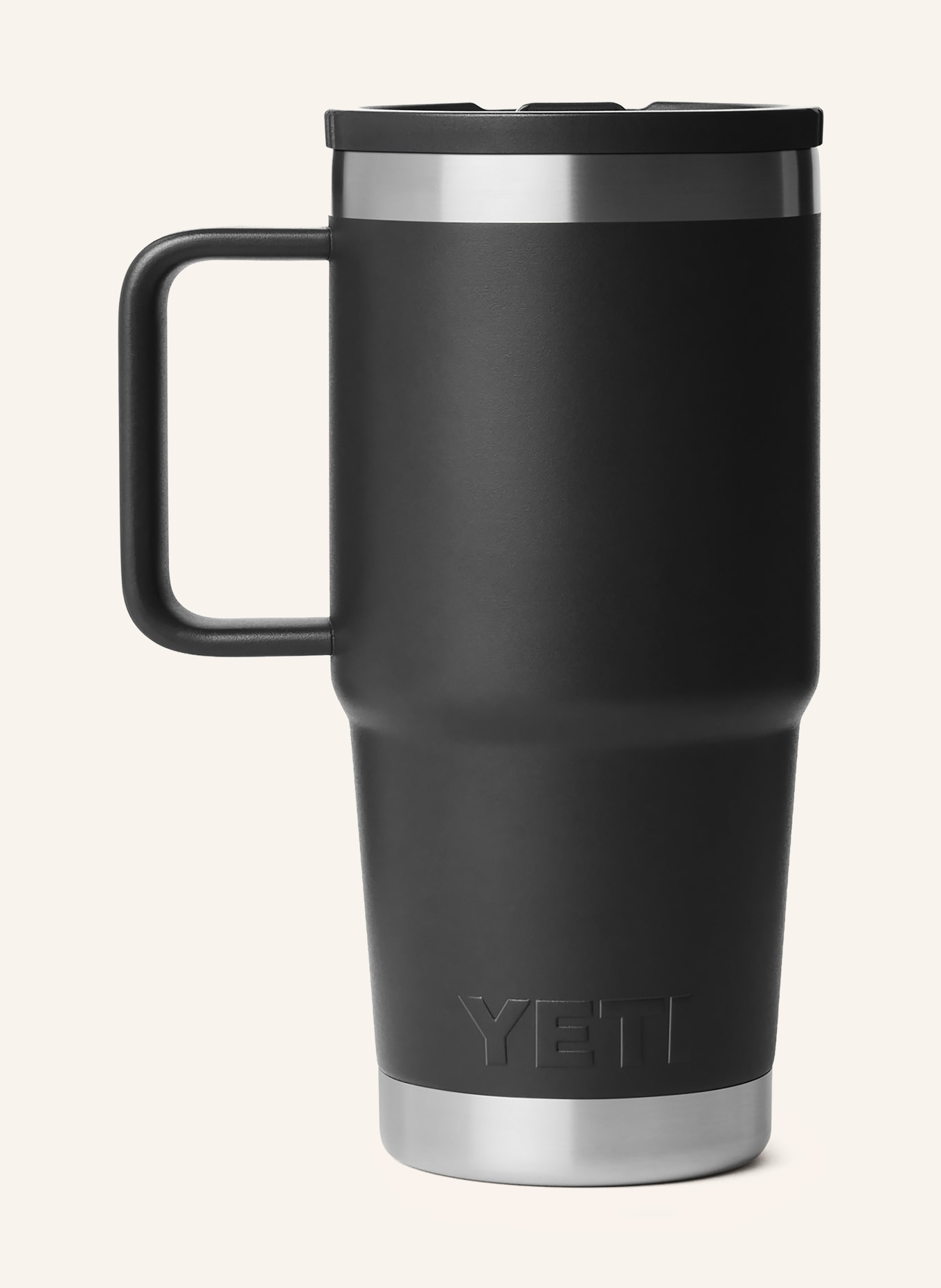 YETI Thermosbeker RAMBLER®: ZWART / ZILVER