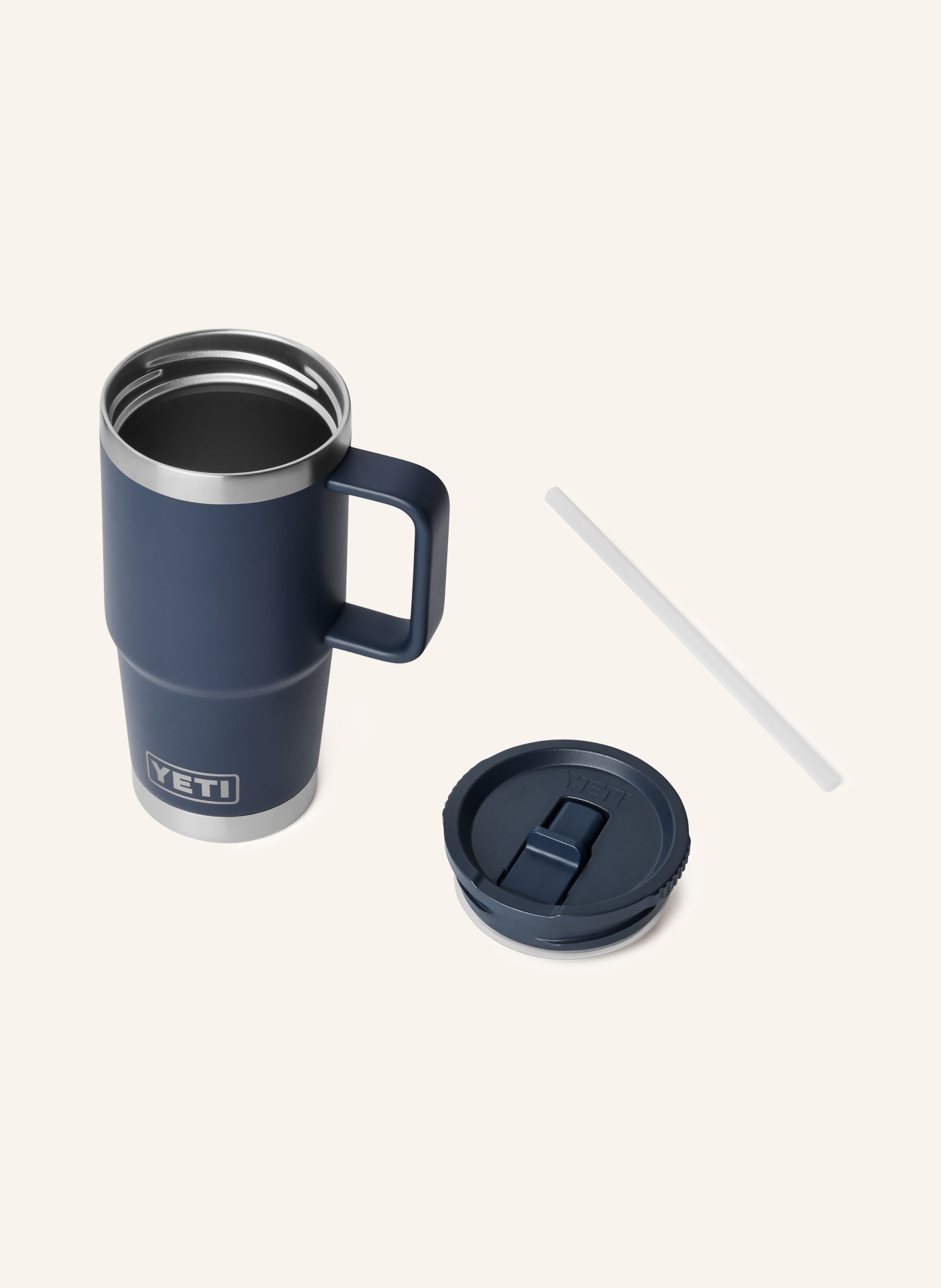 YETI Thermosbeker RAMBLER®: ZWART / ZILVER