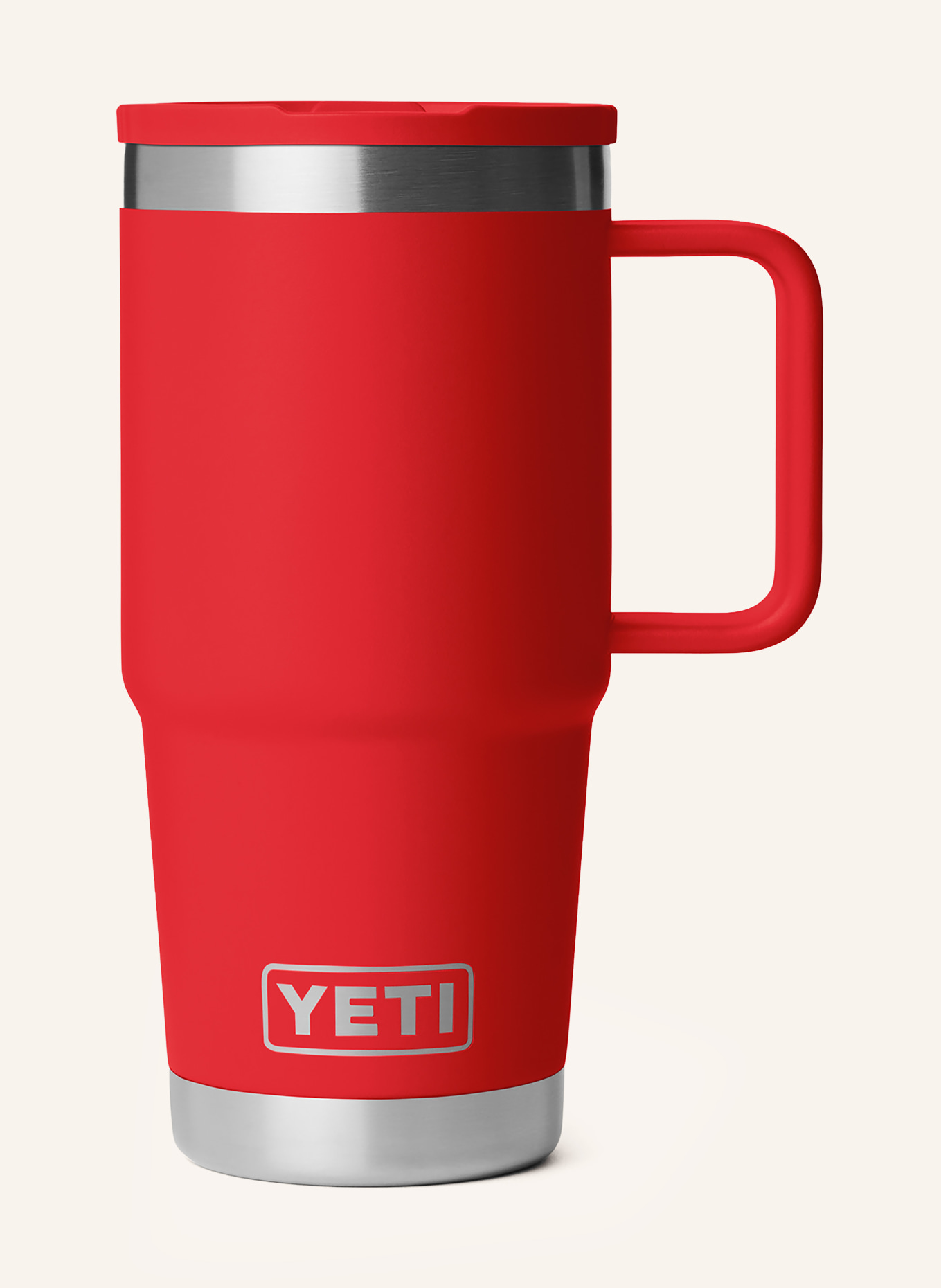 YETI Thermosbeker RAMBLER®: ROOD / ZILVER