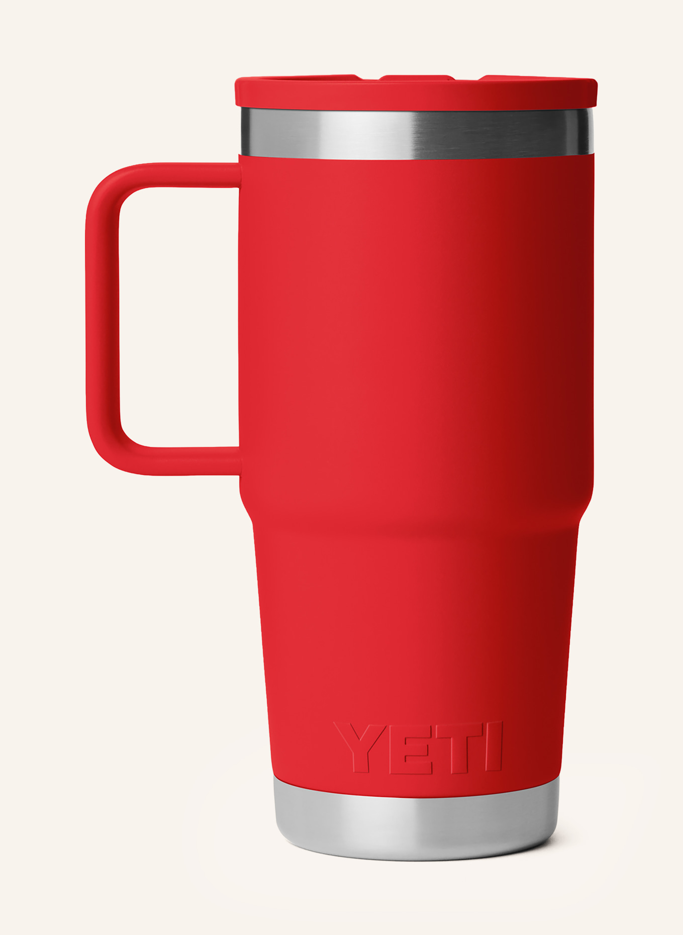 YETI Thermosbeker RAMBLER®: ROOD / ZILVER