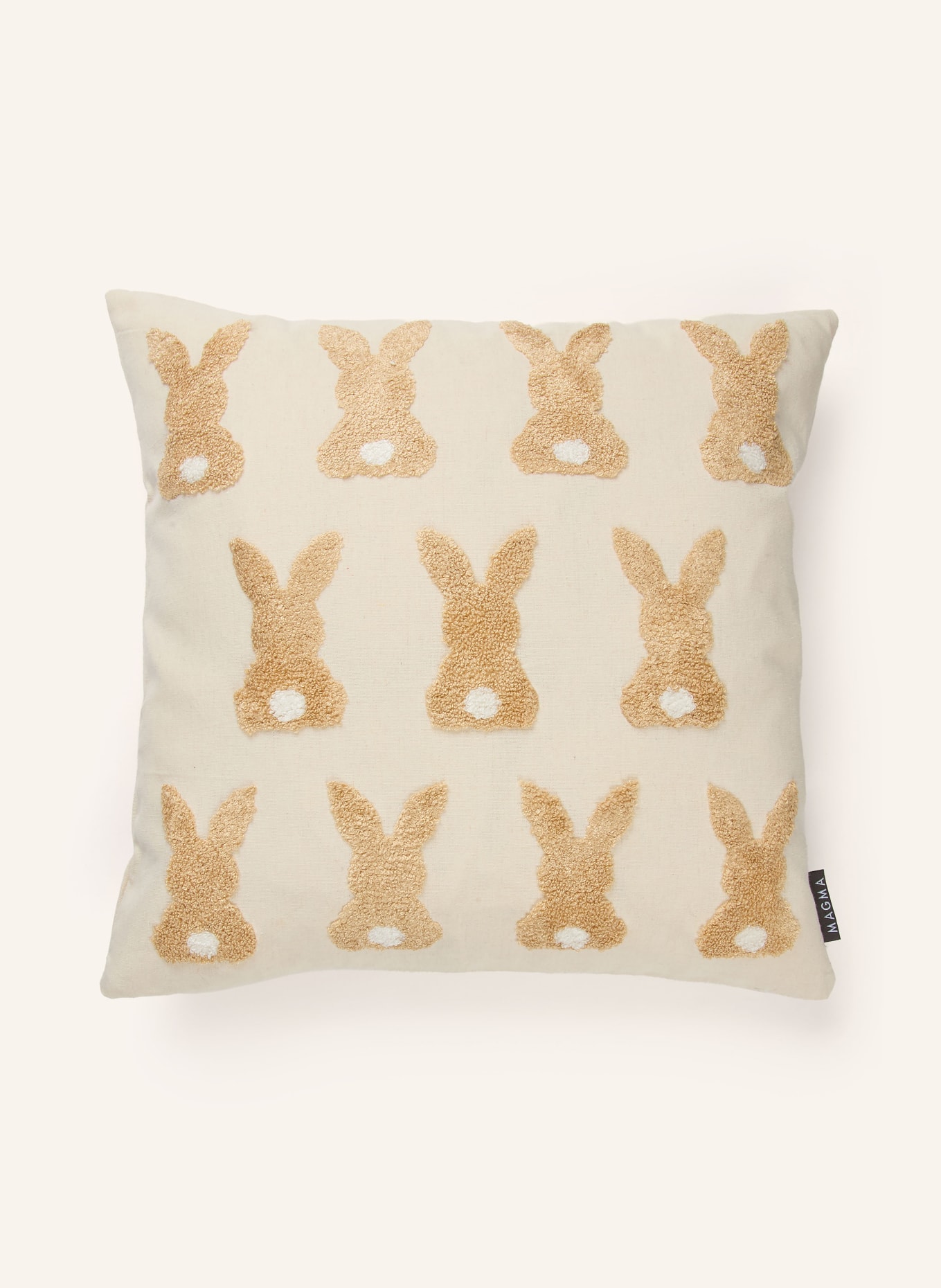 MAGMA Dekokissenhülle KLOPFER: CREME / BEIGE / WEISS