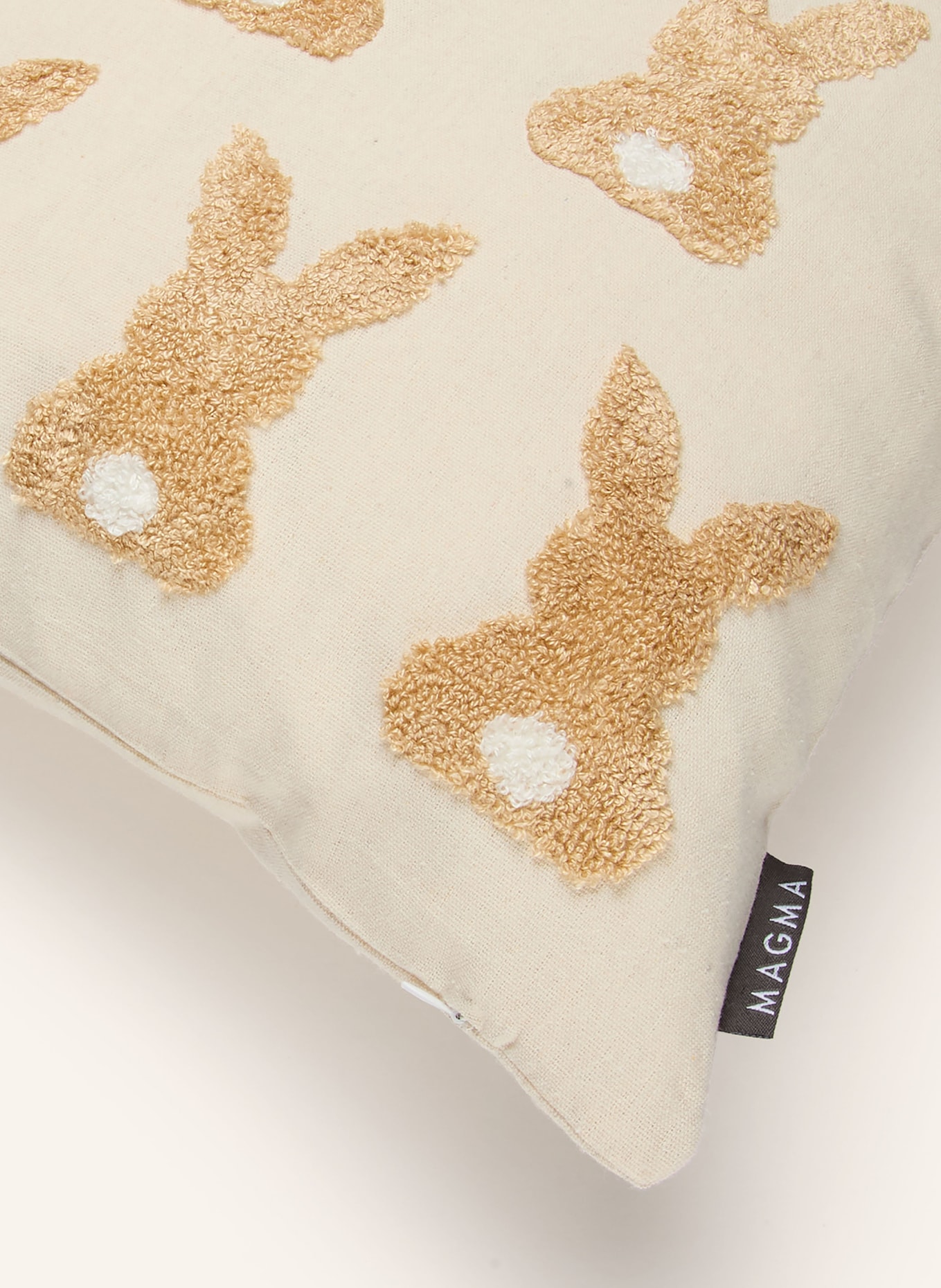 MAGMA Dekokissenhülle KLOPFER: CREME / BEIGE / WEISS