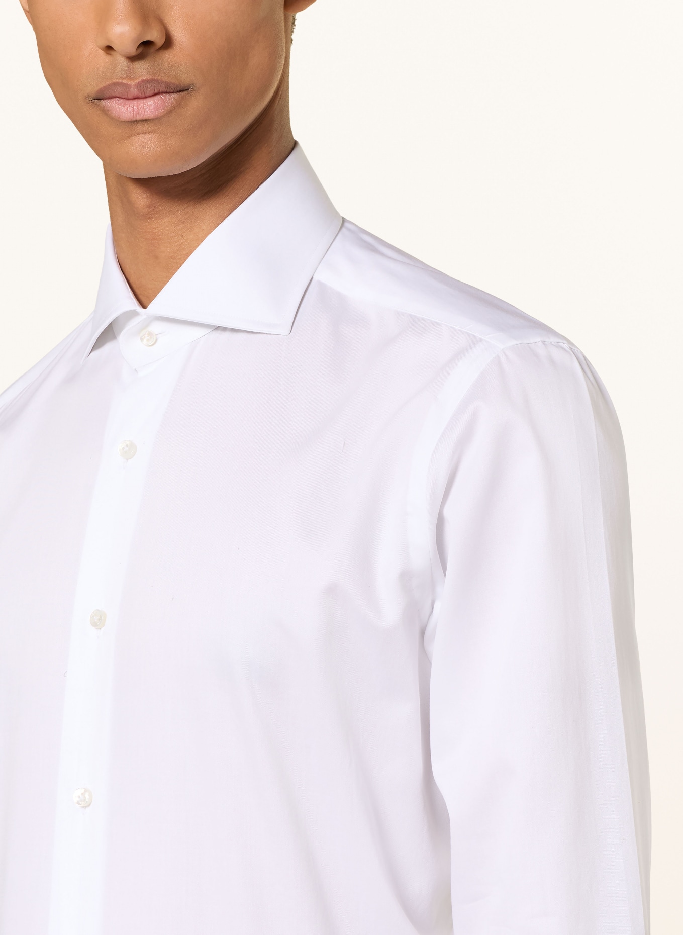 BARBA NAPOLI Chemise coupe ajustée: BLANC