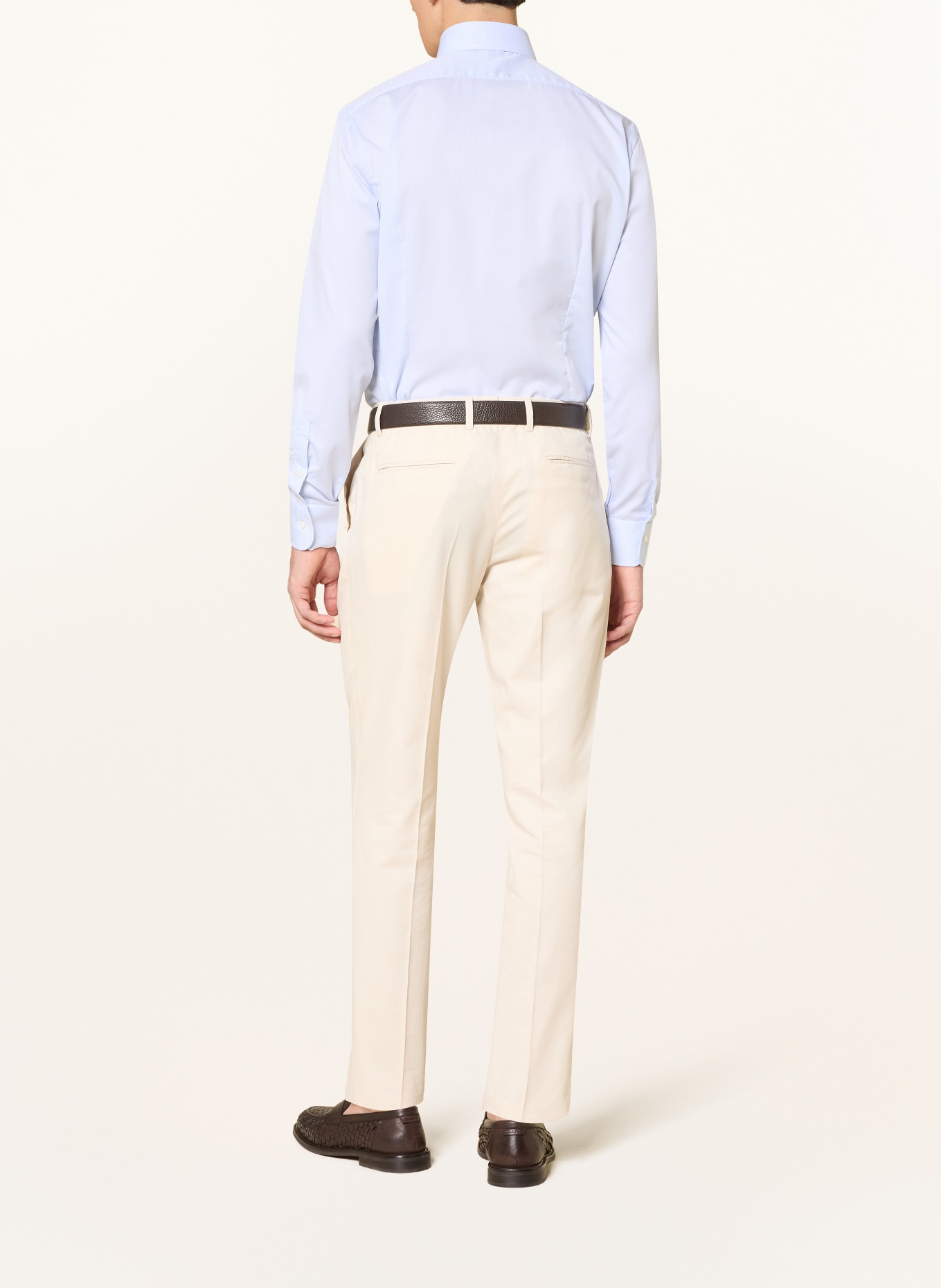 BARBA NAPOLI Overhemd Comfort Fit: LICHTBLAUW