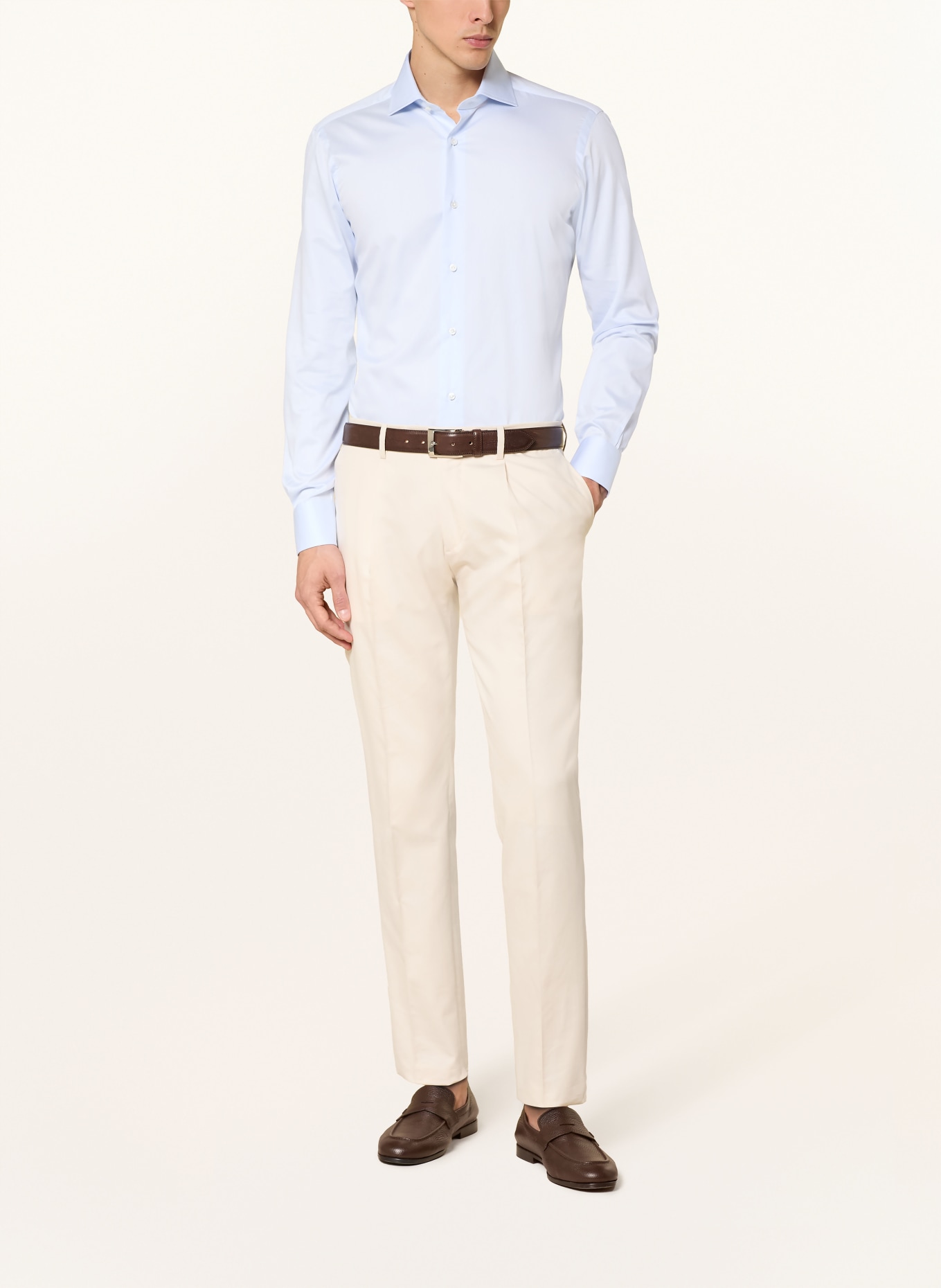 BARBA NAPOLI Regular fit shirt: LIGHT BLUE