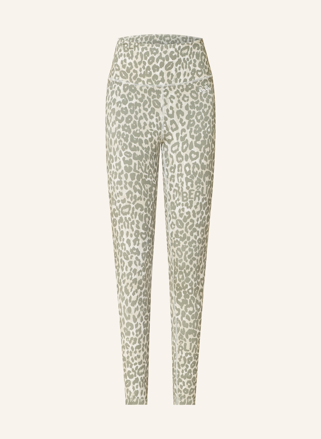 Lala Berlin Leggings LEA: GRÜN / CREME