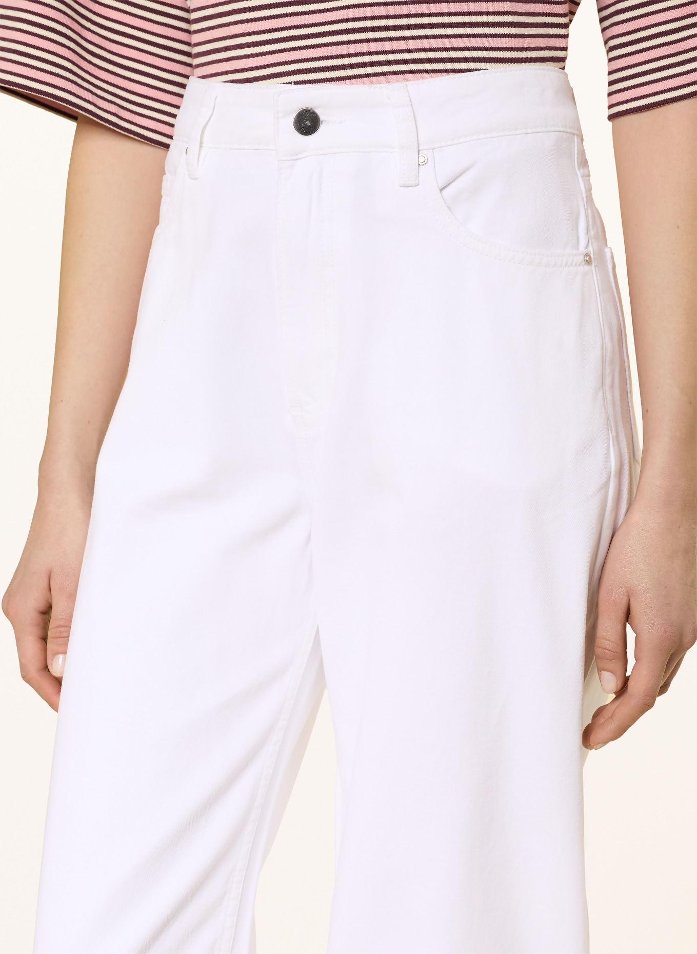 COPENHAGEN STUDIOS Jeans met wijde pijpen CPH: WHITE