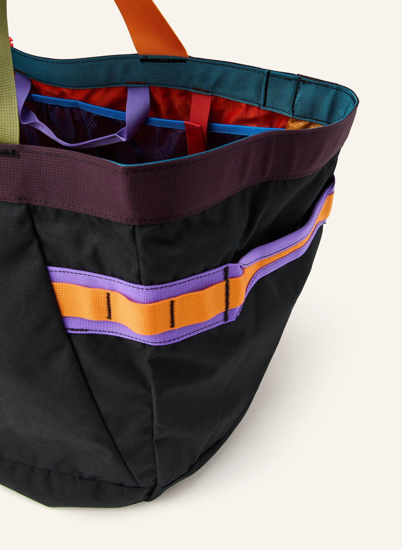 cotopaxi Shopper ALLPA GEAR VAN DE DAG: ZWART / PAARS / ORANJE