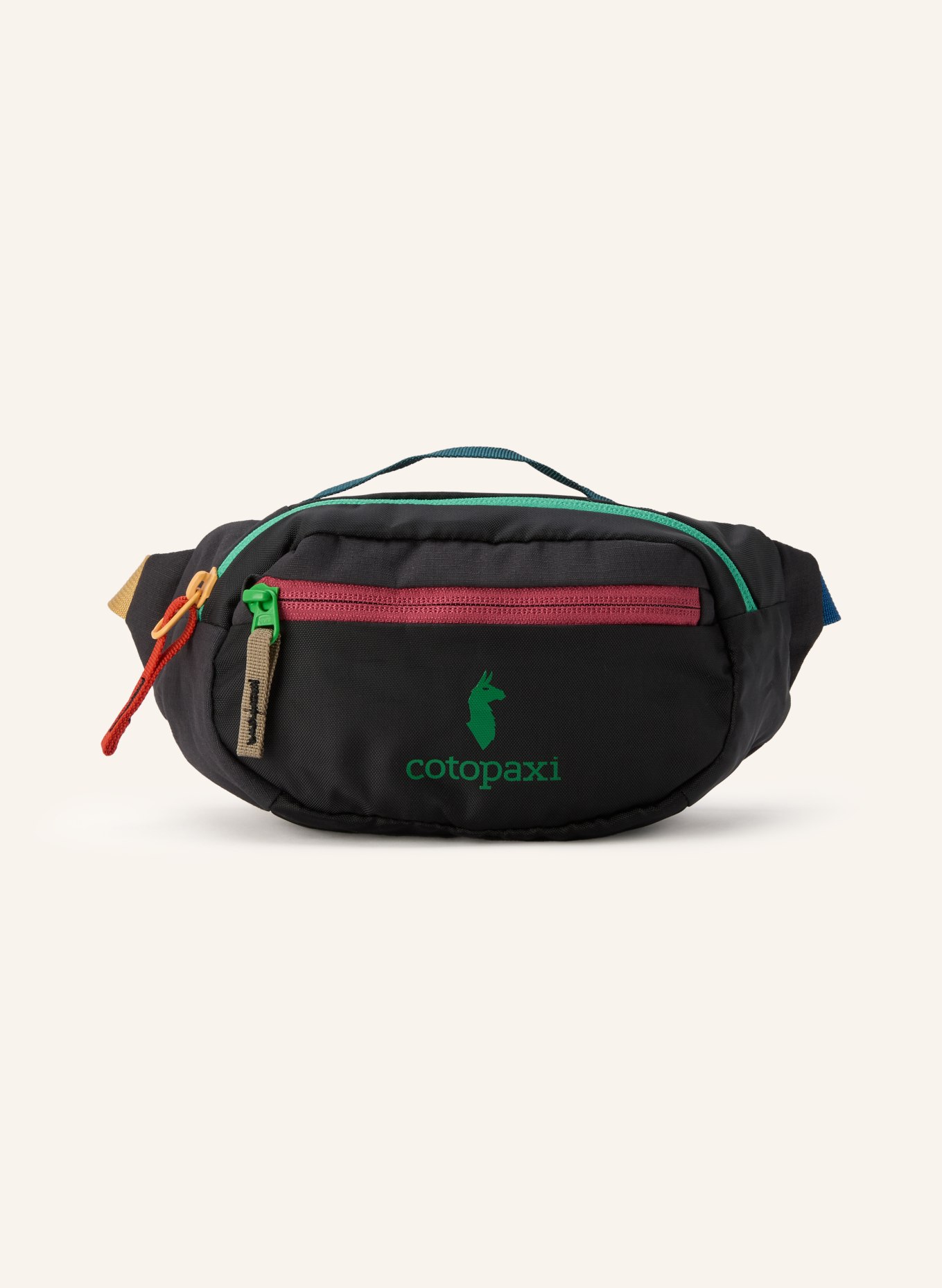 cotopaxi Gürteltasche KAPAI 1.5l: SCHWARZ / ROT / GRÜN