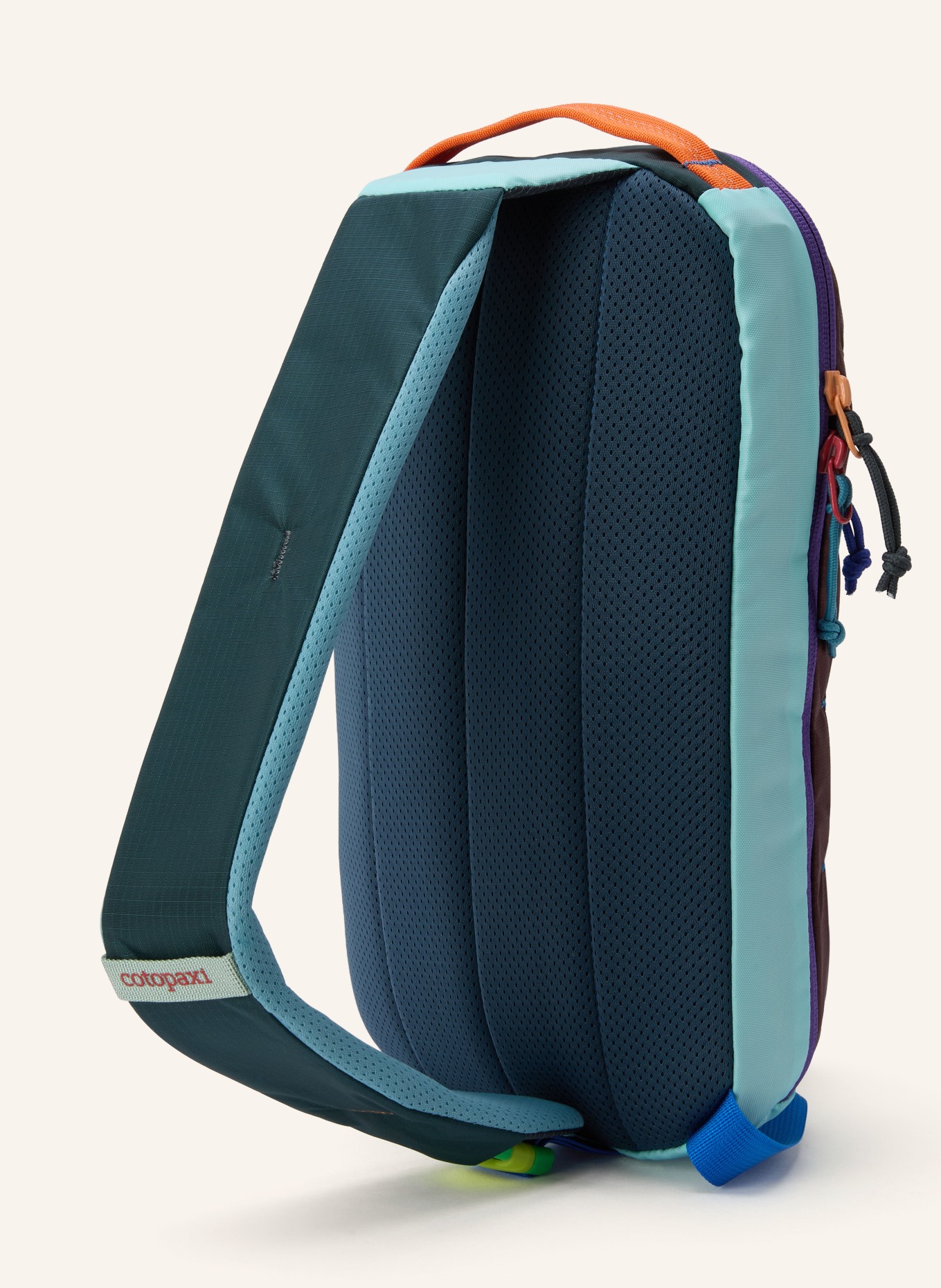 cotopaxi Schoudertas DEL DÍA: BLAUW / ROOD / GROEN