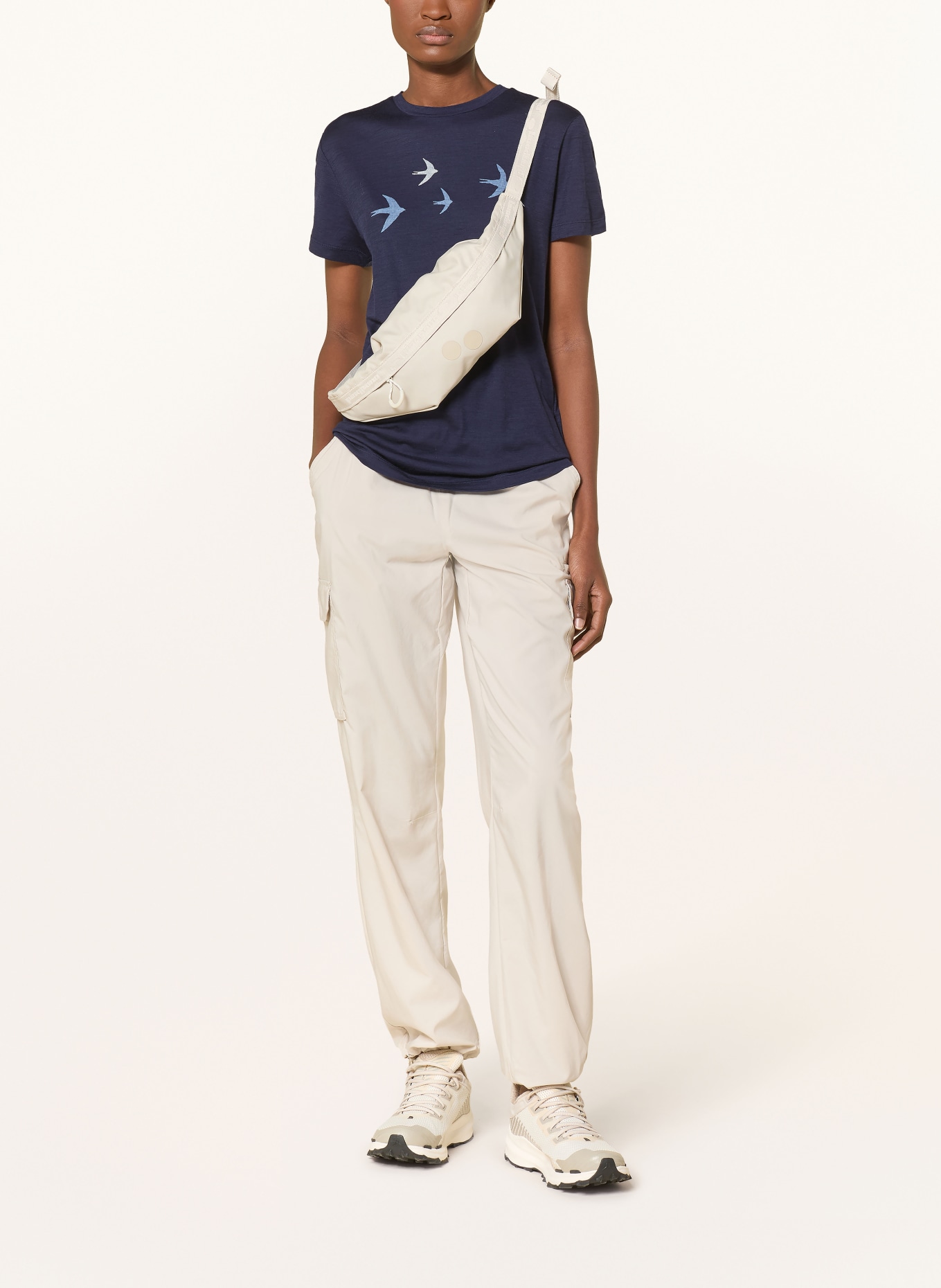 icebreaker Funktionsshirt MER 150 aus Merinowolle: BLAU / BLAUGRAU