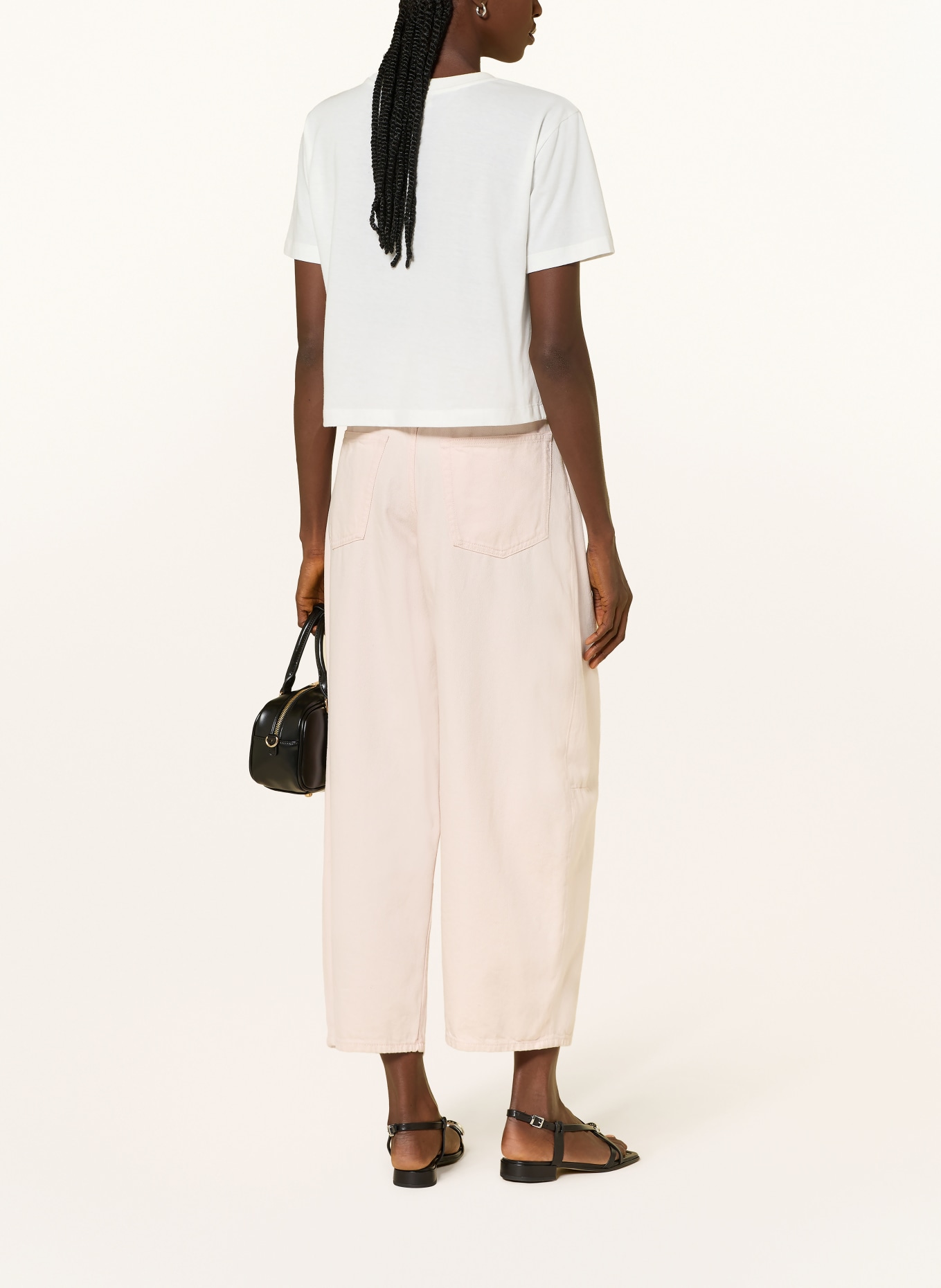 FrogBox T-shirt à paillettes: BLANC / NOIR