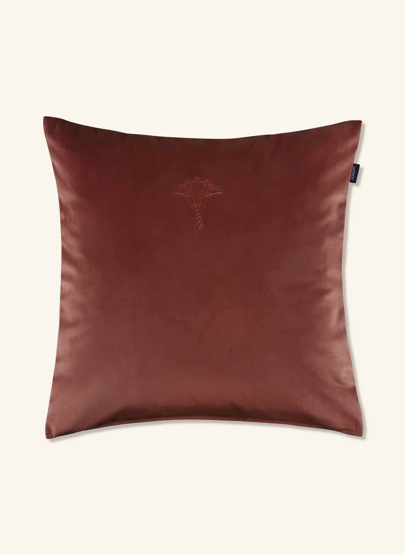 JOOP! Housse de coussin décorative COZY SIENA: ORANGE FONCÉ
