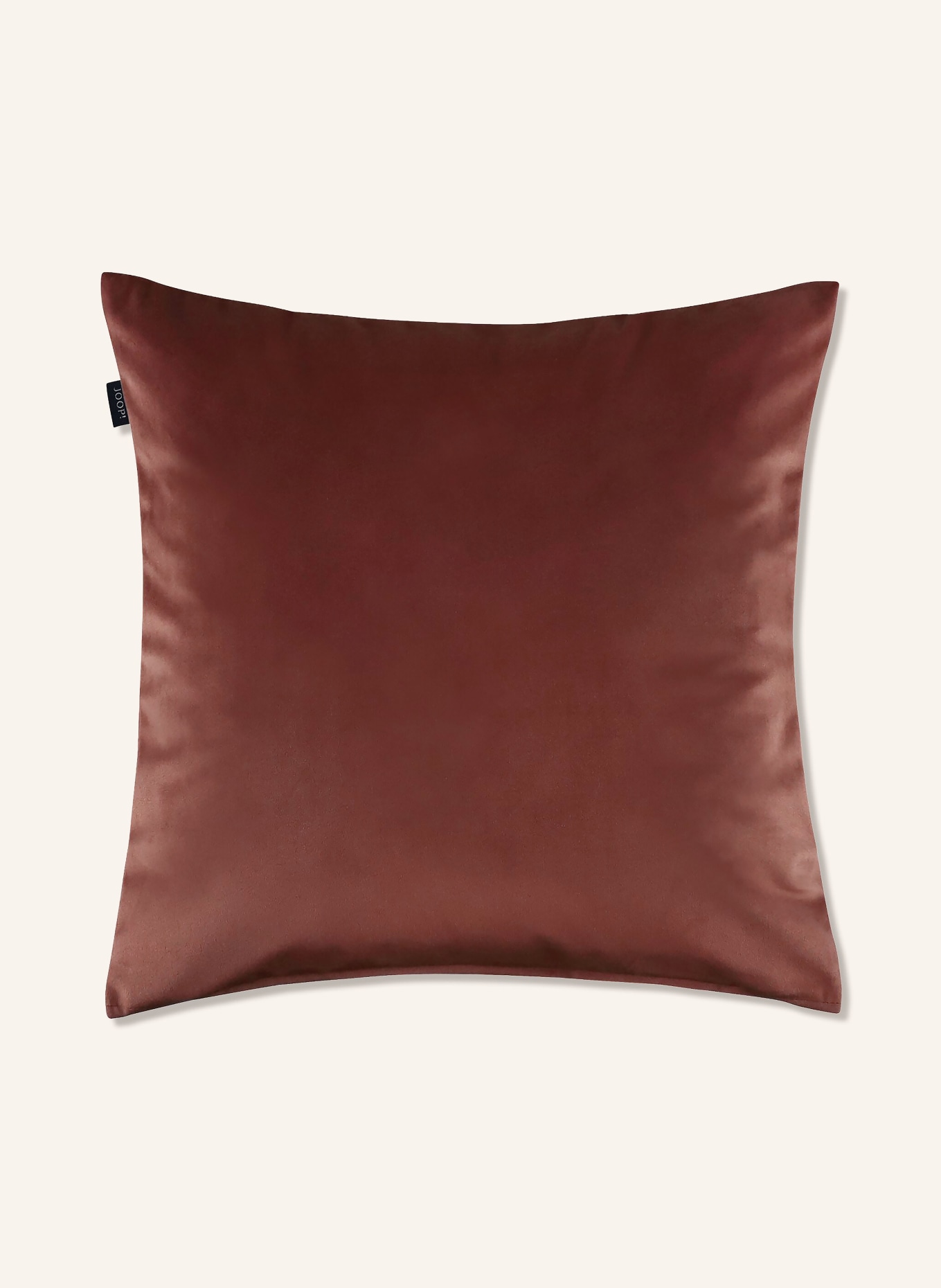 JOOP! Housse de coussin décorative COZY SIENA: ORANGE FONCÉ