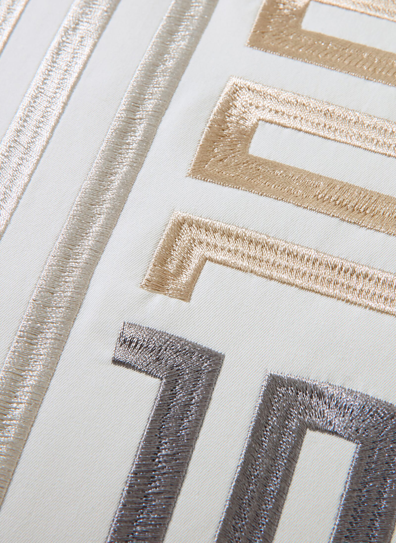 JOOP! Housse de coussin décorative BARS: CRÈME / BEIGE