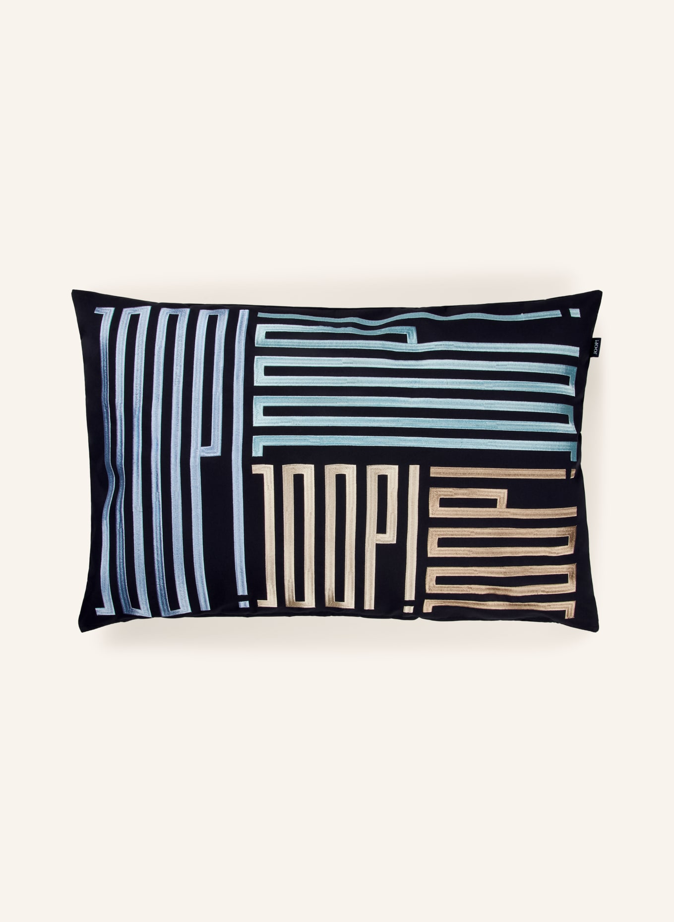 JOOP! Decokussenhoes BARS: ZWART