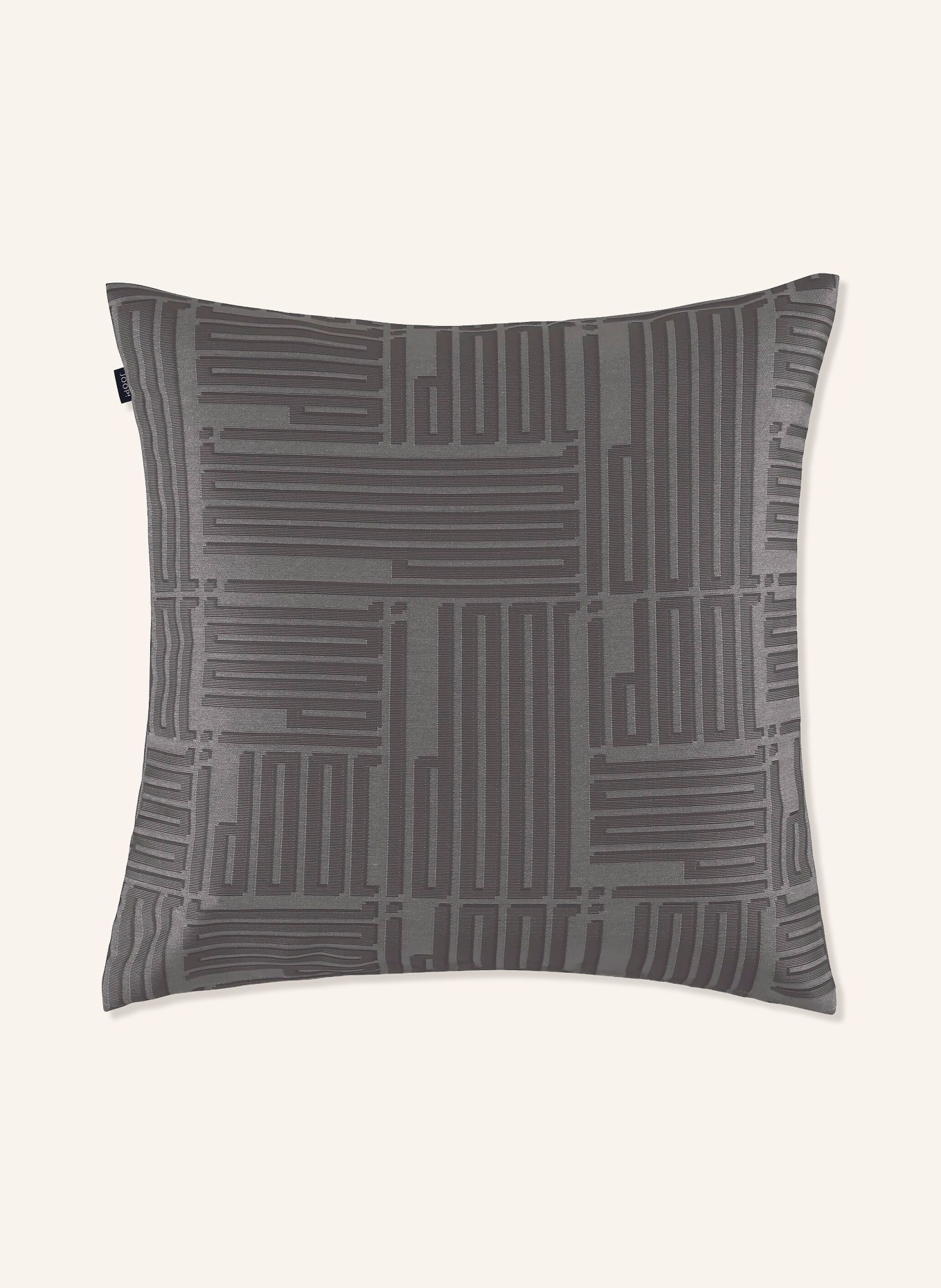 JOOP! Housse de coussin décorative FINE BARS: GRIS FONCÉ