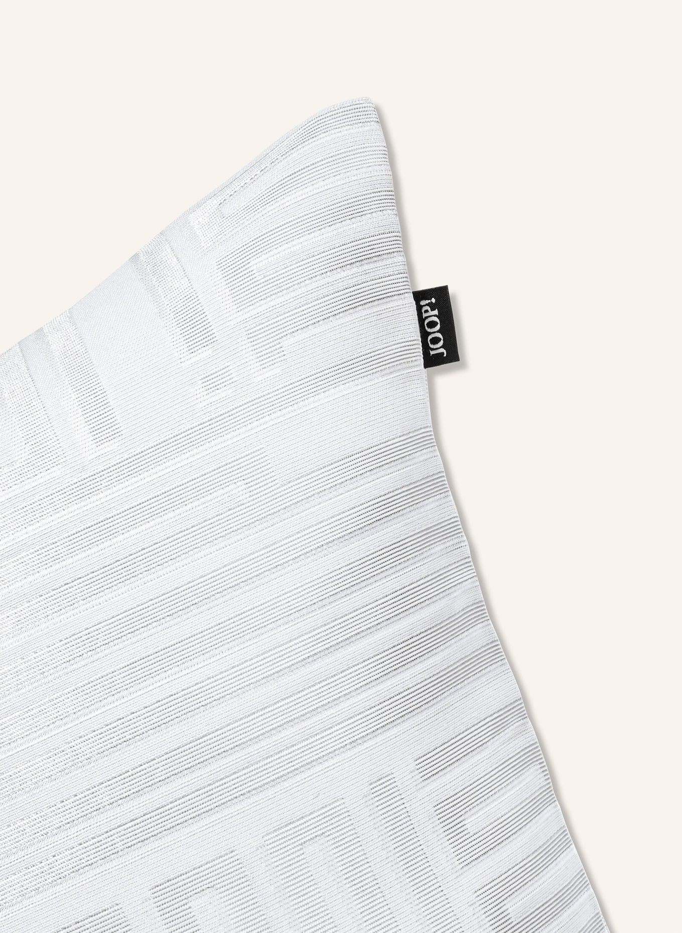 JOOP! Housse de coussin décorative FINE BARS: CRÈME