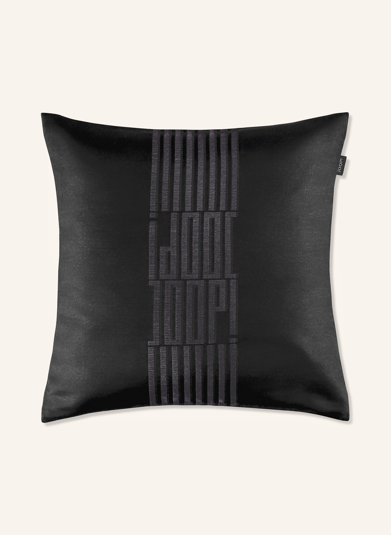 JOOP! Housse de coussin décorative FINE BARS: NOIR