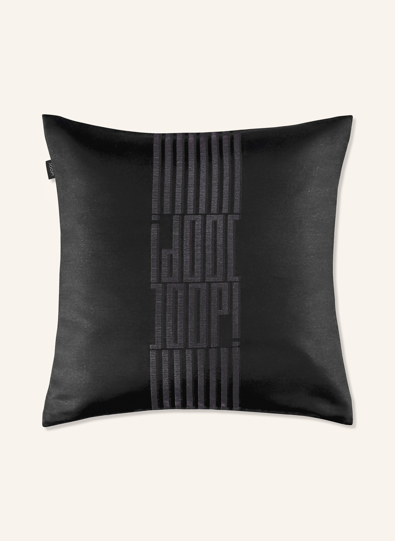 JOOP! Housse de coussin décorative FINE BARS: NOIR