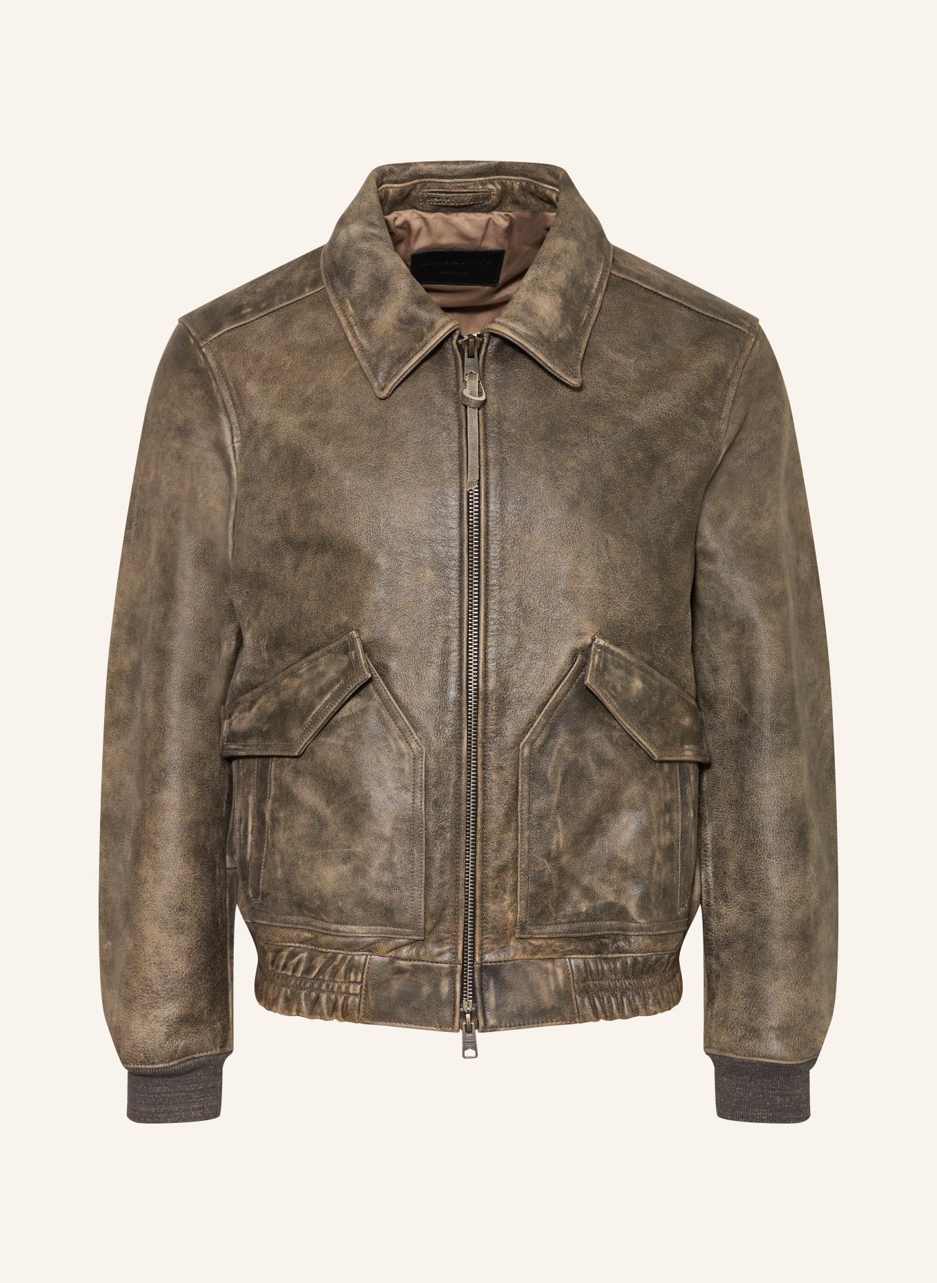 ALLSAINTS Lederjacke MARLAND: BRAUN