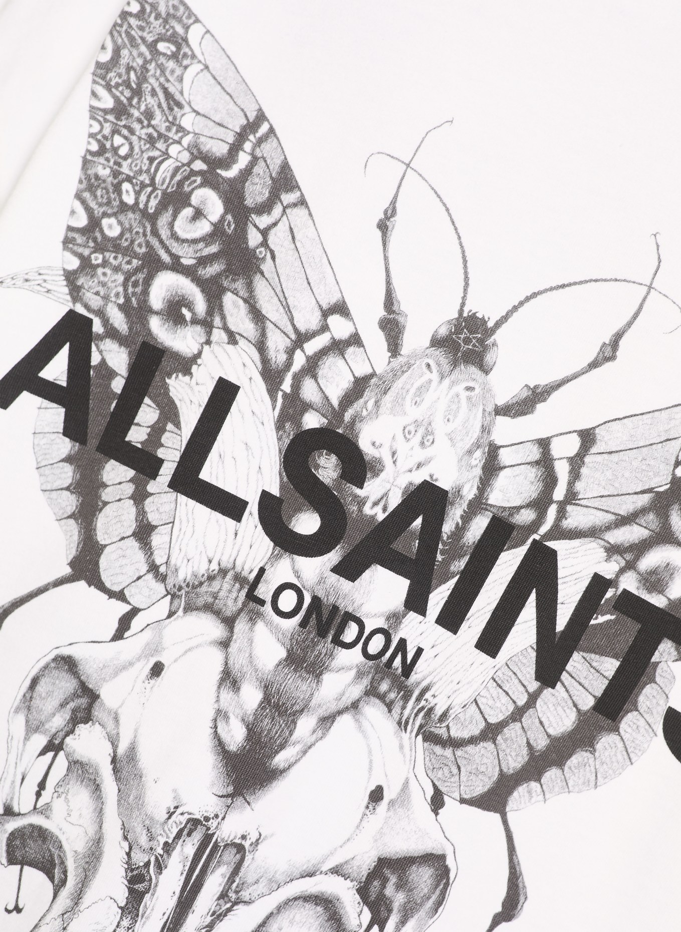 ALLSAINTS Oversized tričko HALIS AMELIE: BÍLÁ