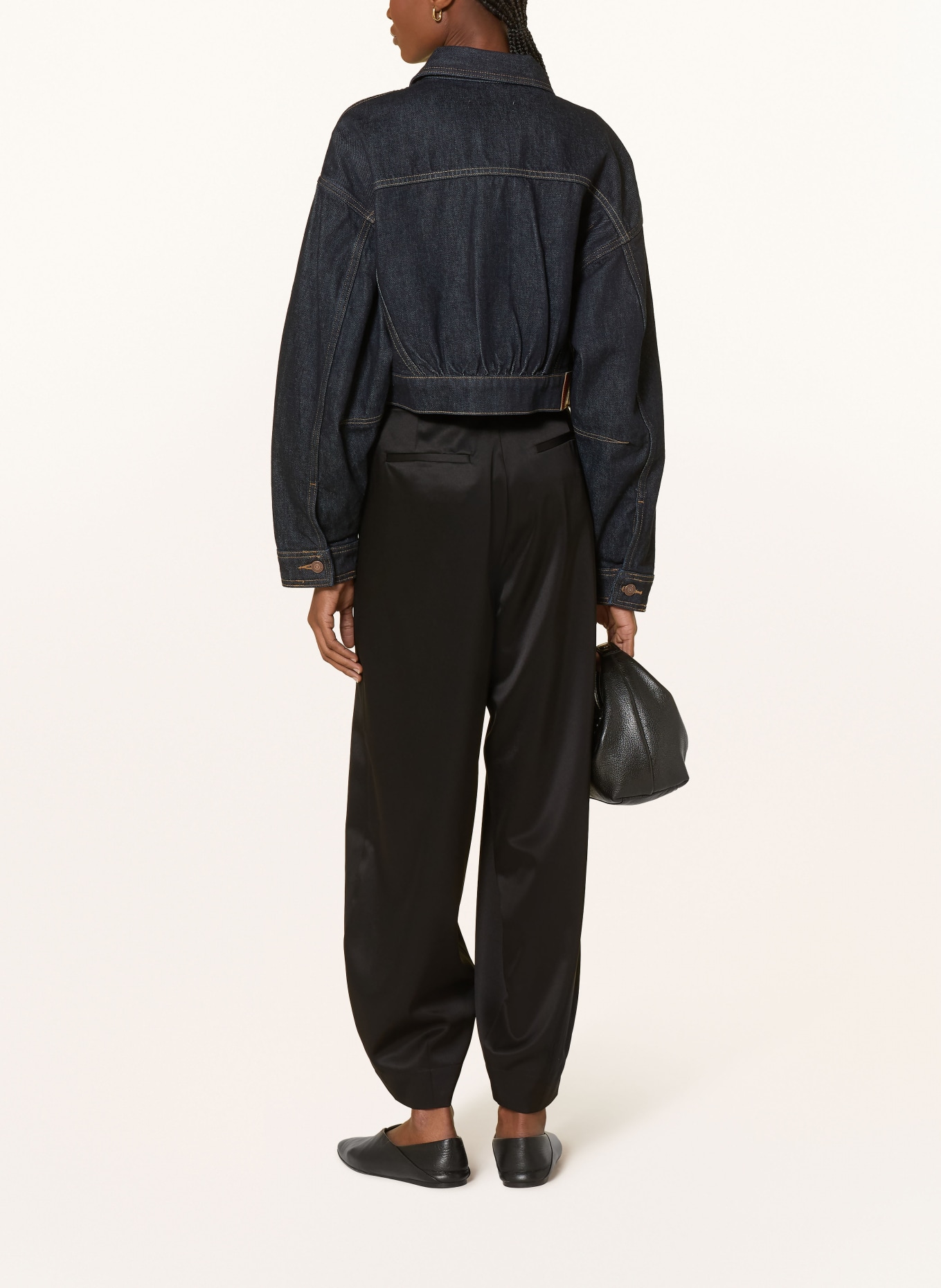 darling harbour Satinhose: BLACK