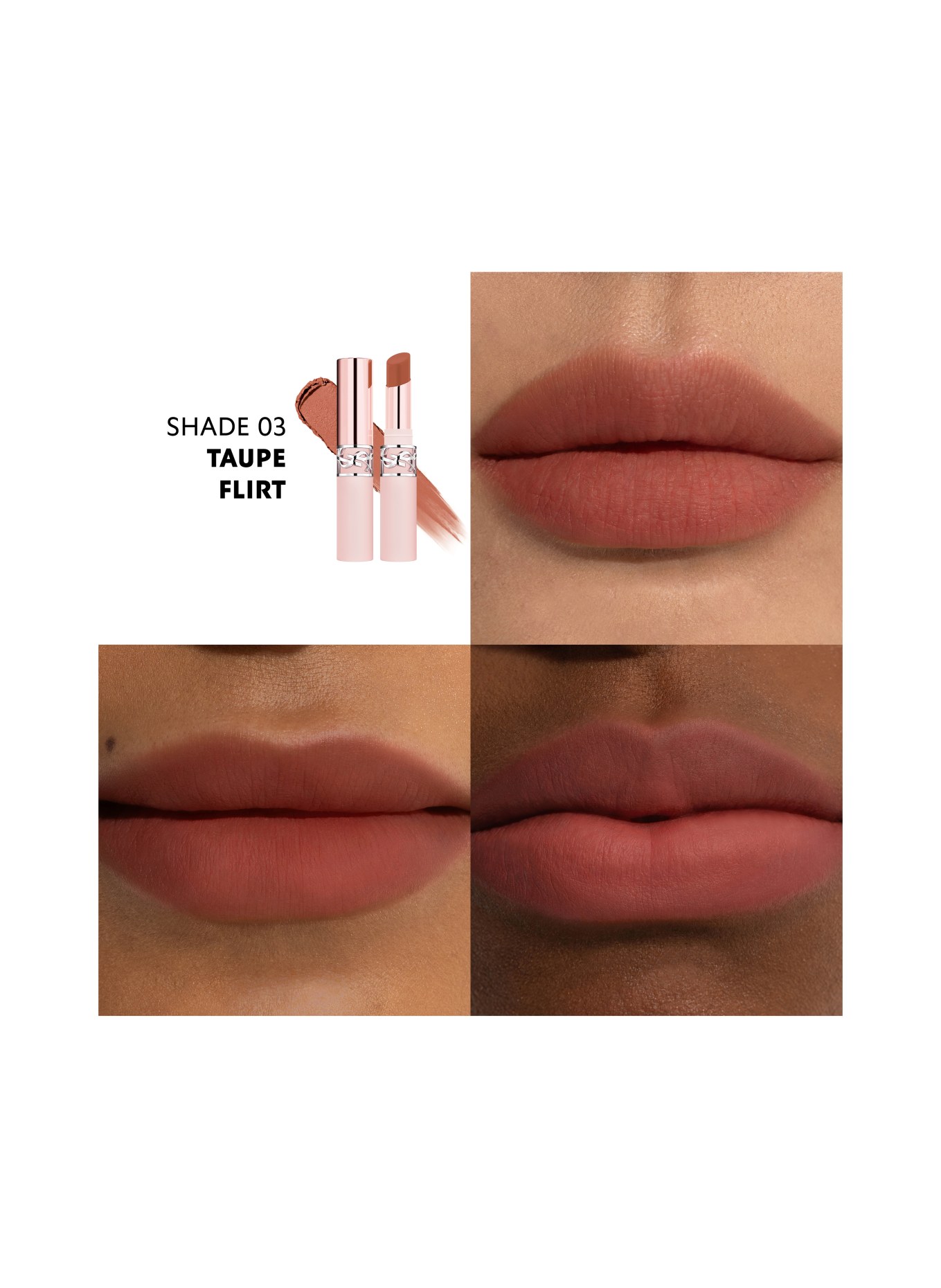 YVES SAINT LAURENT BEAUTÉ YSL LOVENUDE LIP BLUSHER: 03  TAUPE FLIRT